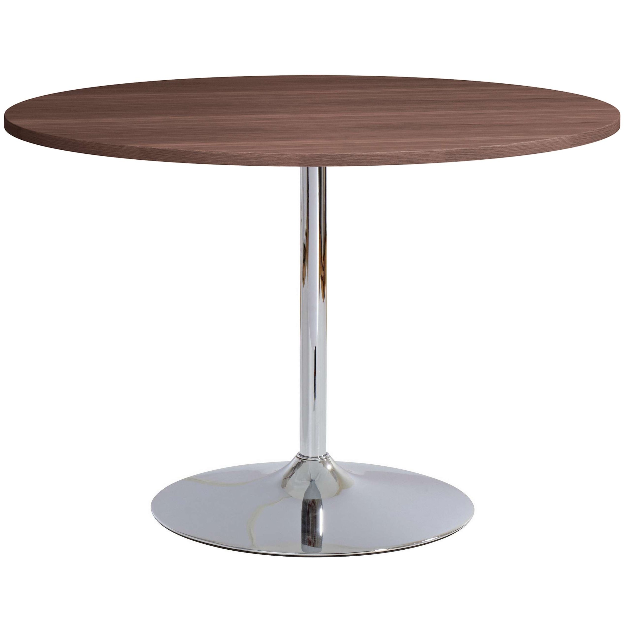 OTTO home Esstisch "Trompet" rund, Ø110 cm, Tischplatte Hochglanz oder Holzoptik, Trompetenfuß