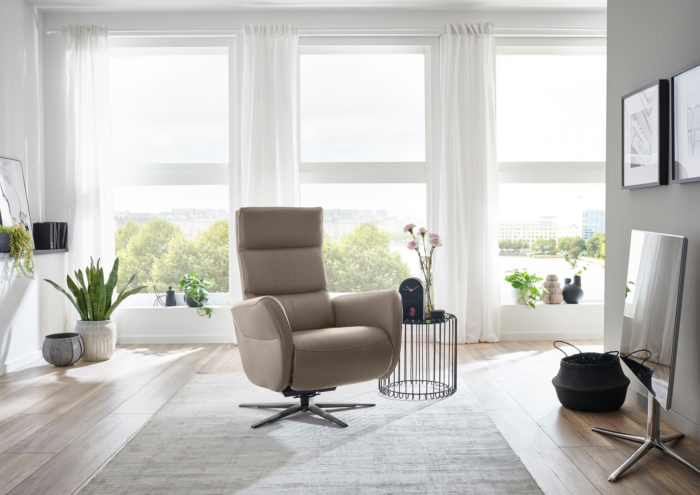 Die PlanBar Relaxsessel "PN-RS20038 mit Metallsternfuß inkl. Relaxfunktion günstig online kaufen