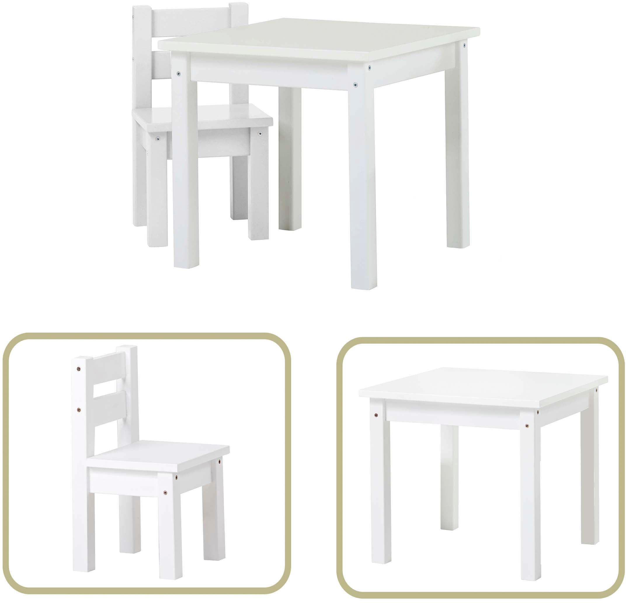 Hoppekids Kindersitzgruppe "MADS Kindersitzgruppe" Set, 1 Tisch, 1 Stuhl, 2 günstig online kaufen