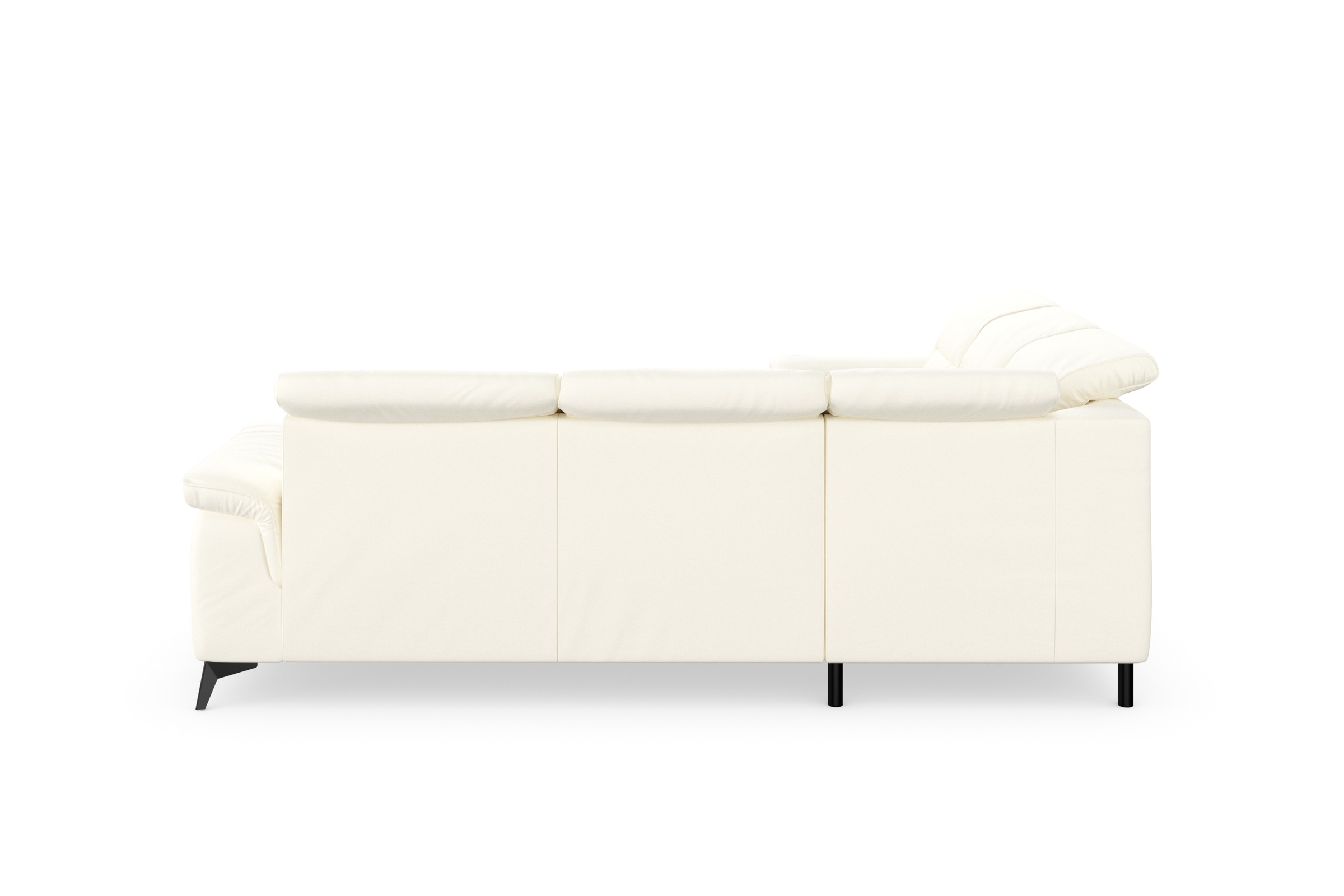sit&more Ecksofa »Sinatra L-Form«, optinal mit Kopfteilverstellung und Armteilfunktion, Metallfüße
