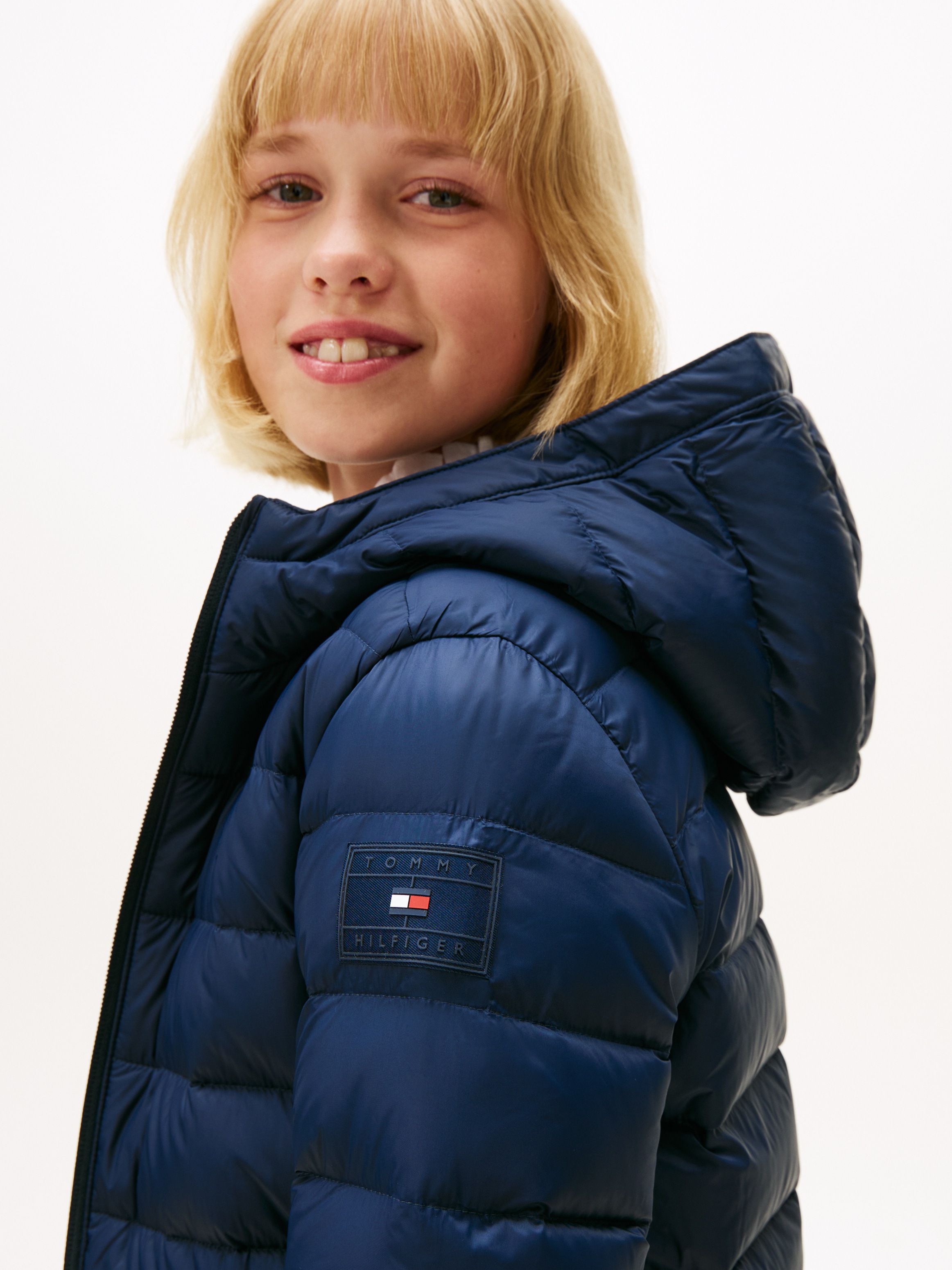 Thumbnail - Tommy Hilfiger Steppjacke "U LIGHT DOWN HOODED JACKET" mit Kapuze Kinder bis 16 Jahre
