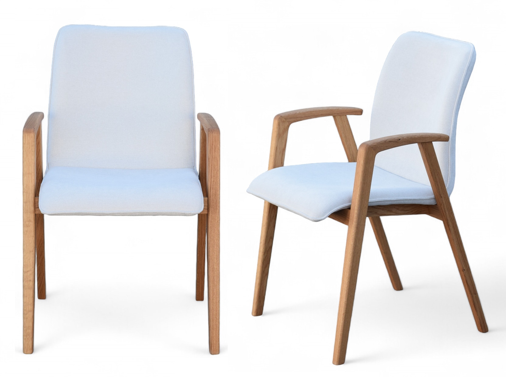 OTTO home "Loreen Esszimmerstuhl, Polsterstuhl, Designstuhl" (Set) 2 Stk.mit Massivgestell, hochwertig gearbeitet, Armlehnen, stilvoll, bequem