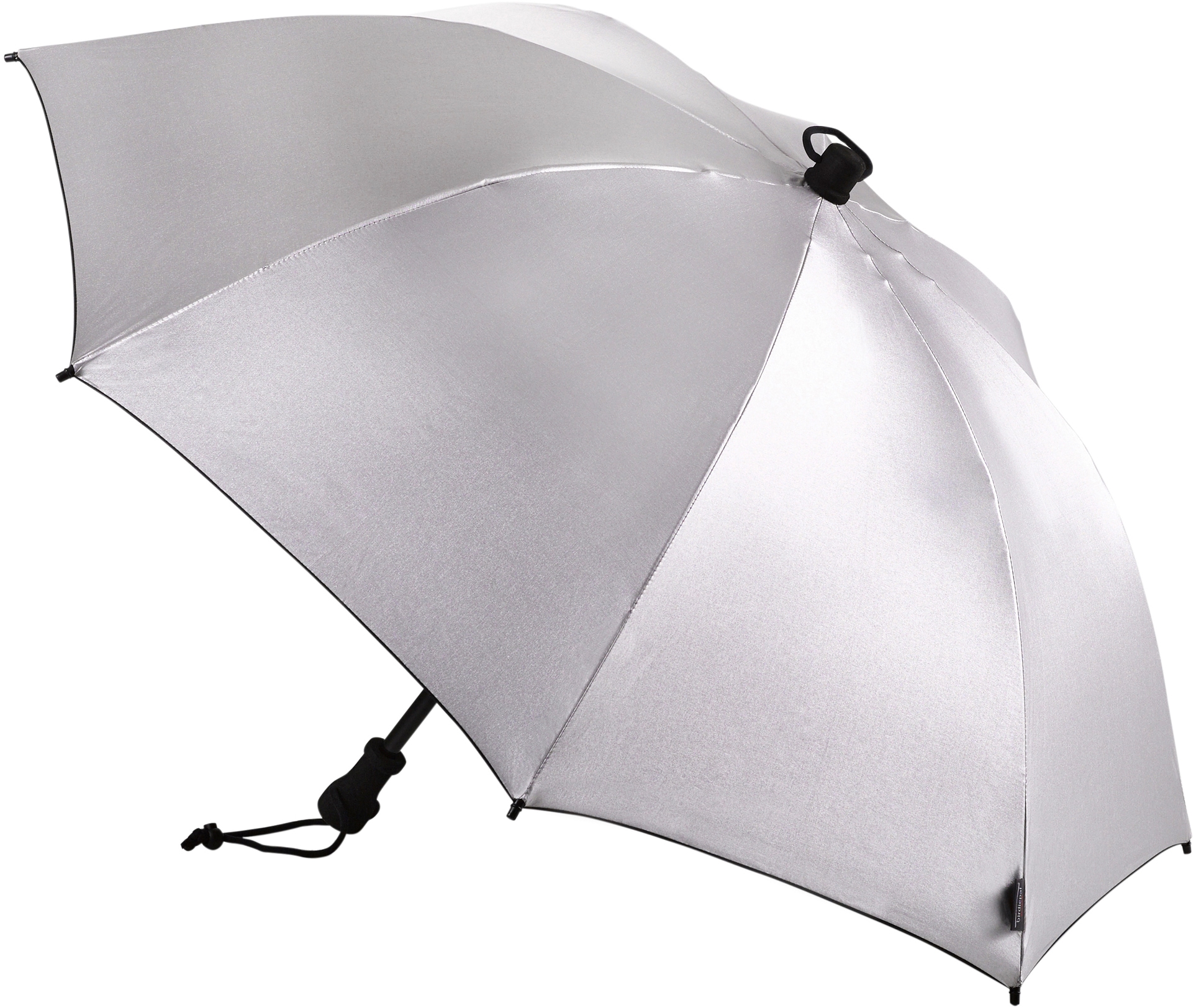 Stockregenschirm »birdiepal® outdoor, silber, extra stabil«, Schultertragegurt an der...