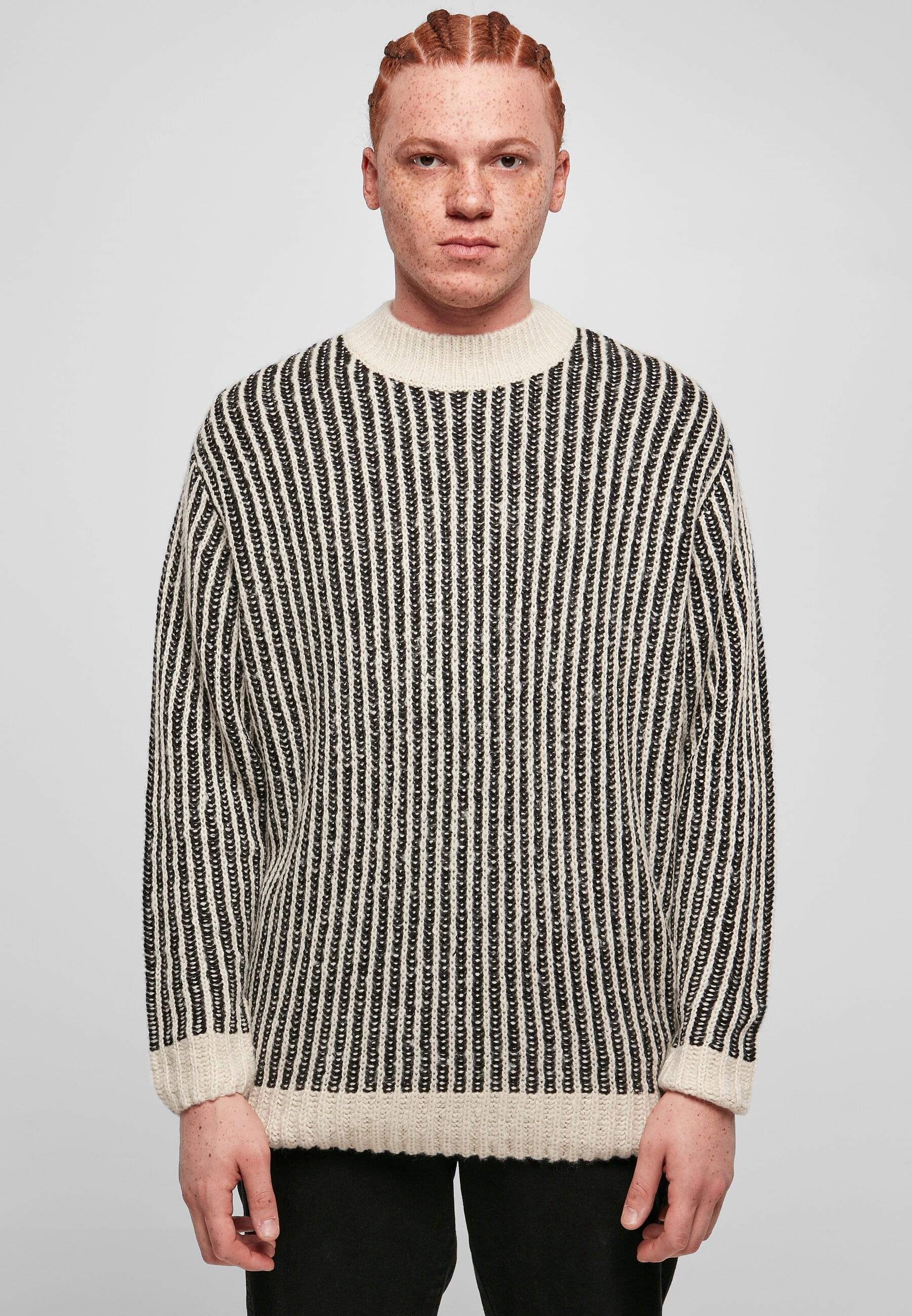 URBAN CLASSICS Rundhalspullover »Urban Classics Herren Oversized Two Tone Sweater«