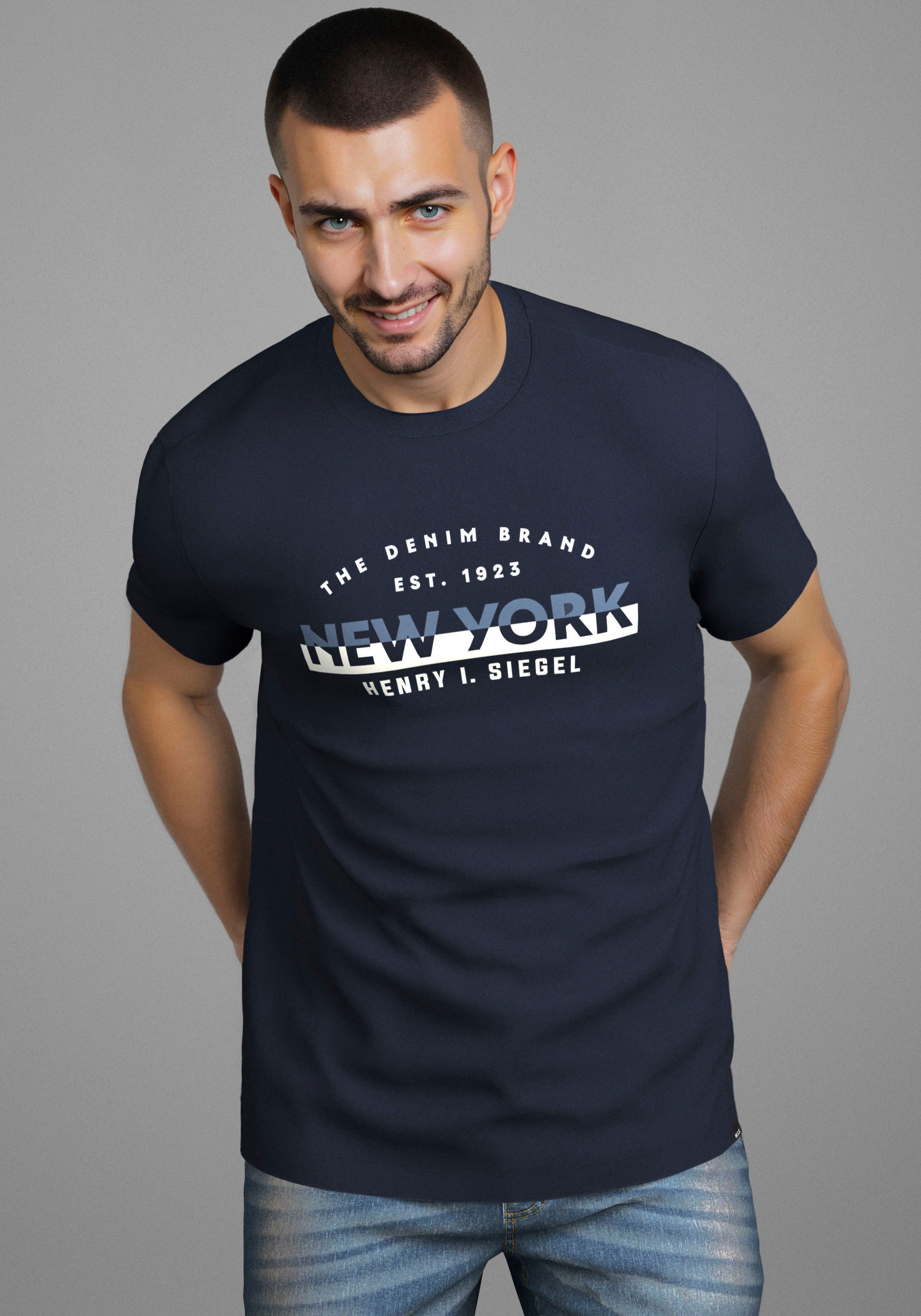 H.I.S Rundhalsshirt "Neue Kollektion" mit Print günstig online kaufen