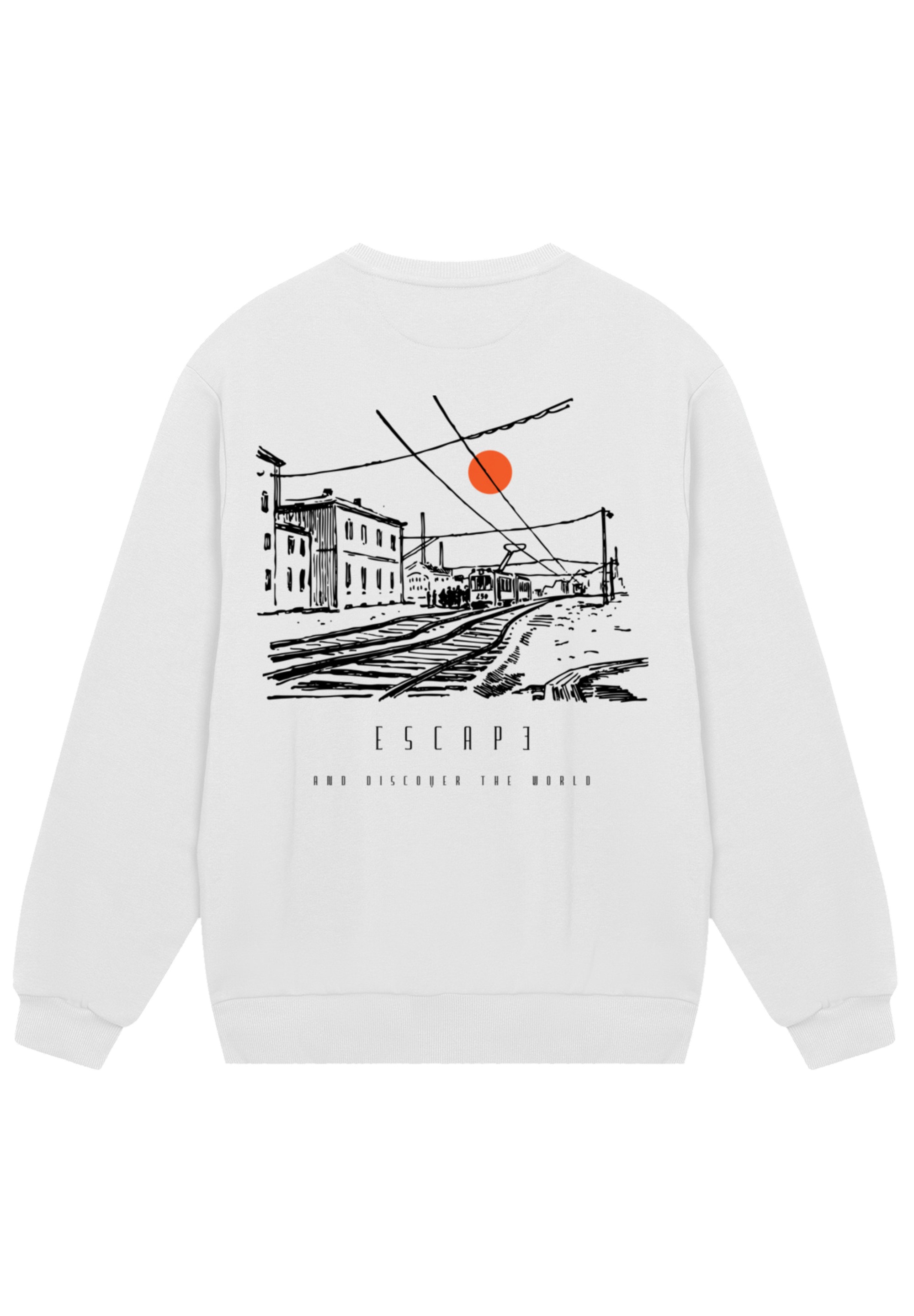 F4NT4STIC Sweatshirt "Escape Discover the World Town Train Station", Premiu günstig online kaufen