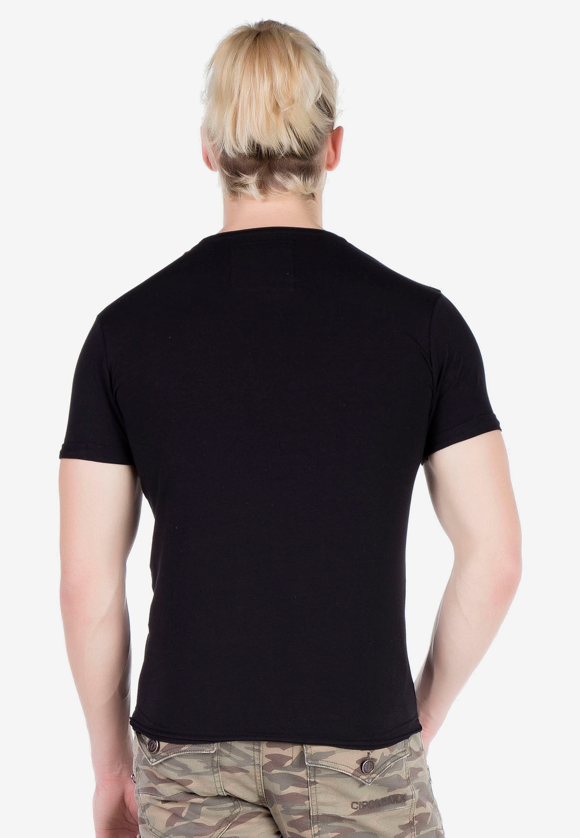 Cipo & Baxx T-Shirt, mit coolen Nieten