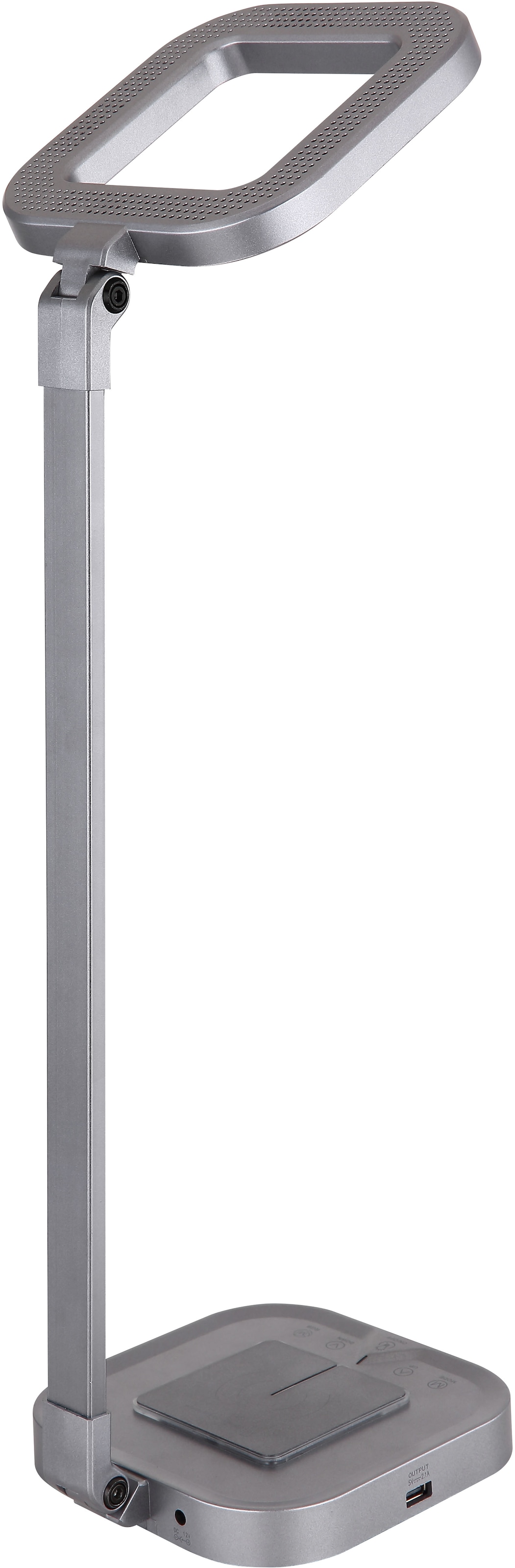 GLOBO LIGHTING LED Tischleuchte »MONACO«, Leuchtmittel LED-Modul | LED fest integriert, Tischlampe/Arbeitszimmer/Bürotischleuchte/grau