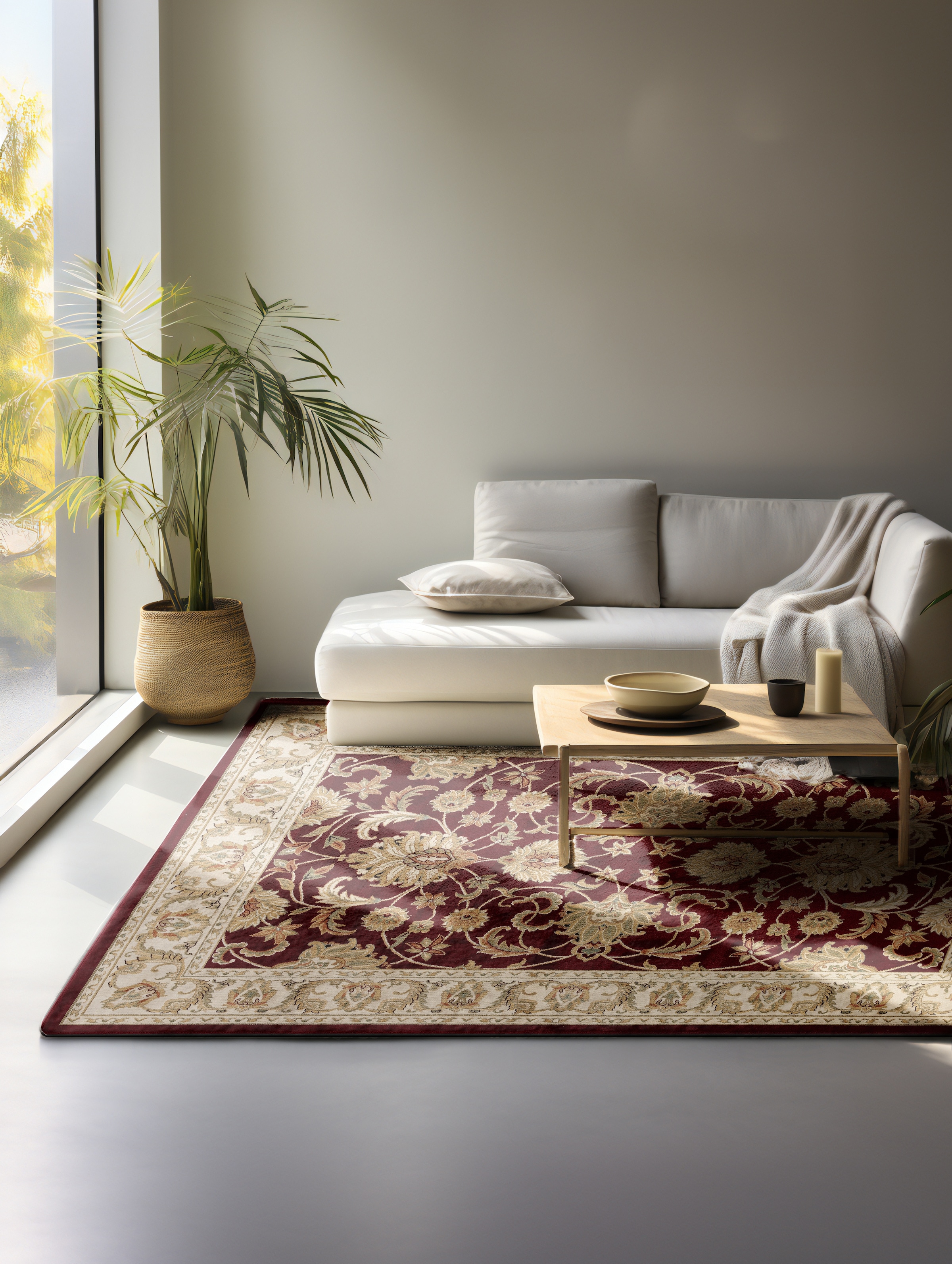 Teppich HANSE HOME "Harirud", rot, B:200cm H:8mm L:280cm, Polypropylen, Teppiche, Teppich, Orient Optik, strapazierfähig, pflegeleicht, robust