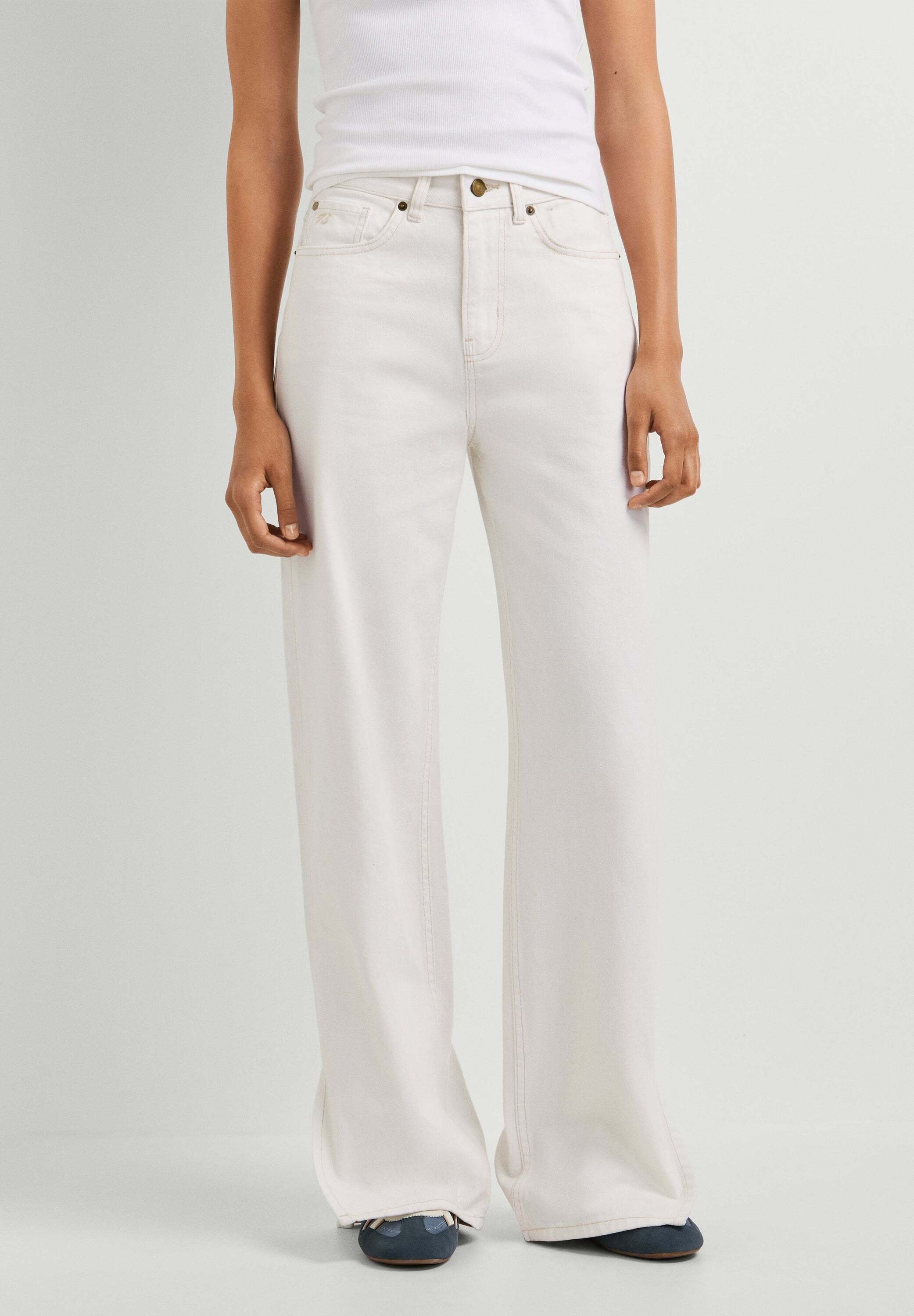 Pepe Jeans Straight-Jeans »straight leg jeans EDEN HW STRAIGHT ECRU«