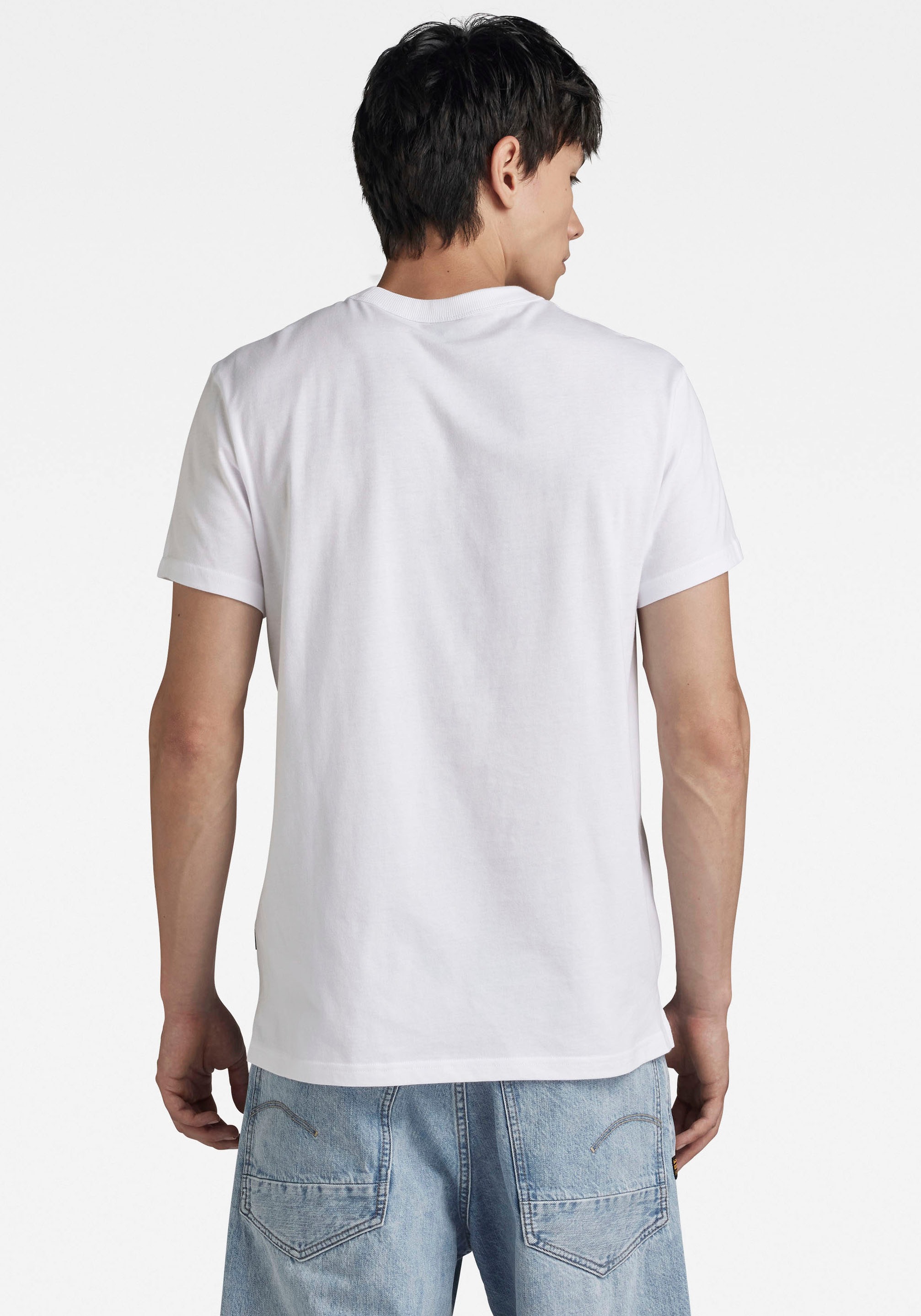 G-STAR T-Shirt "Nifous", Rundhals, mit Rippeinsatz günstig online kaufen