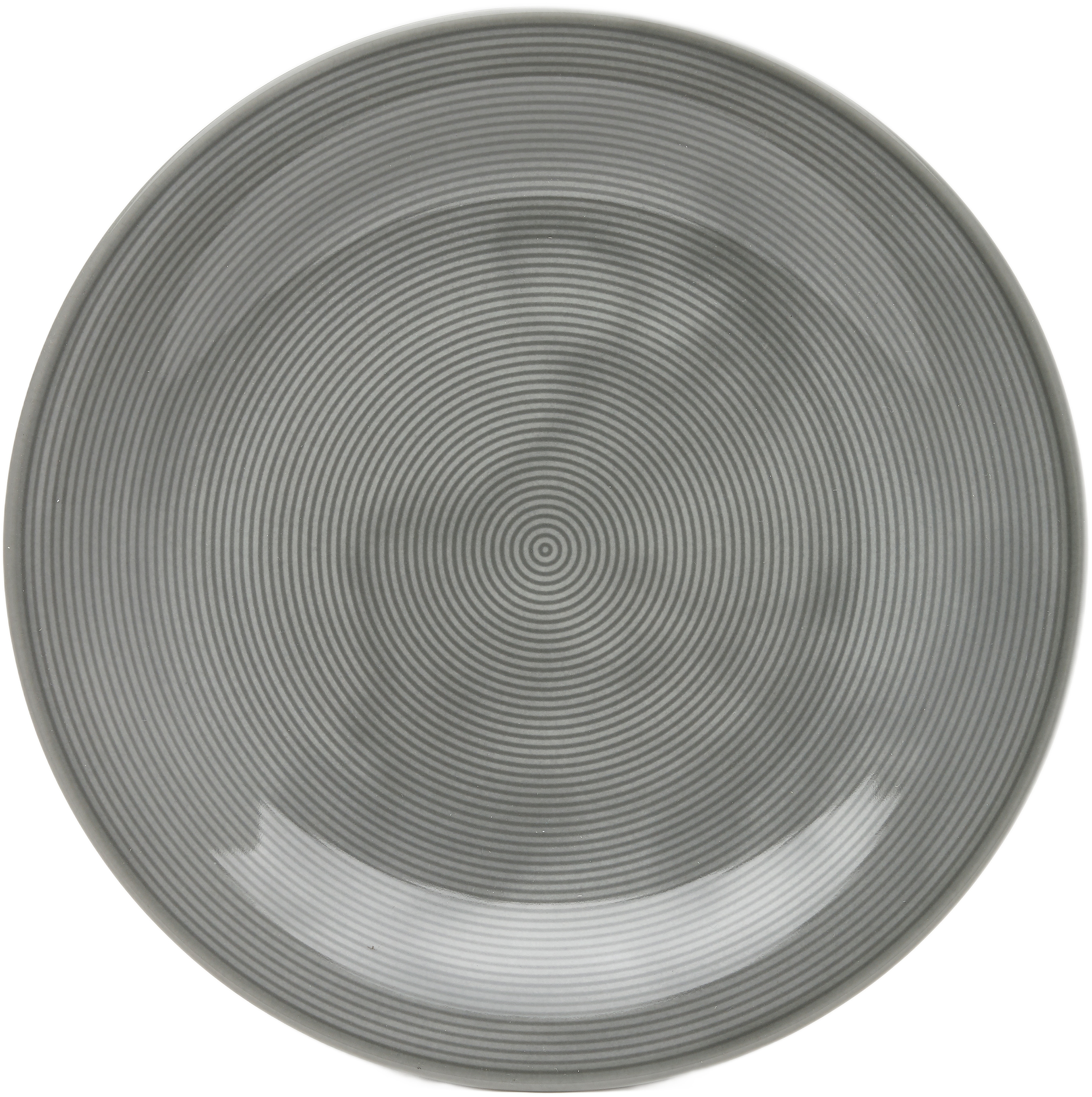 van Well Speiseteller "Teller Set, Jive, flacher Teller 25 cm, 6 Stück" dezentes Spiraldekor, spülmaschinen-und mikrowellengeeignet