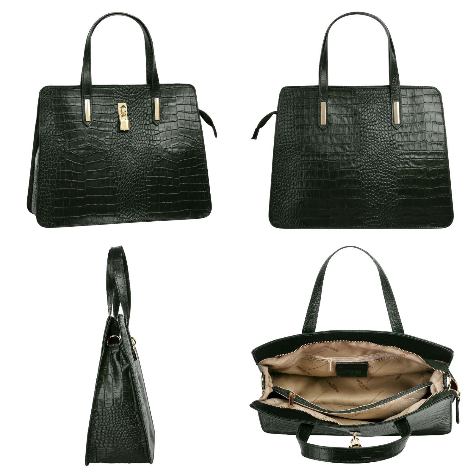 Cluty Henkeltasche echt Leder, Made in Italy günstig online kaufen