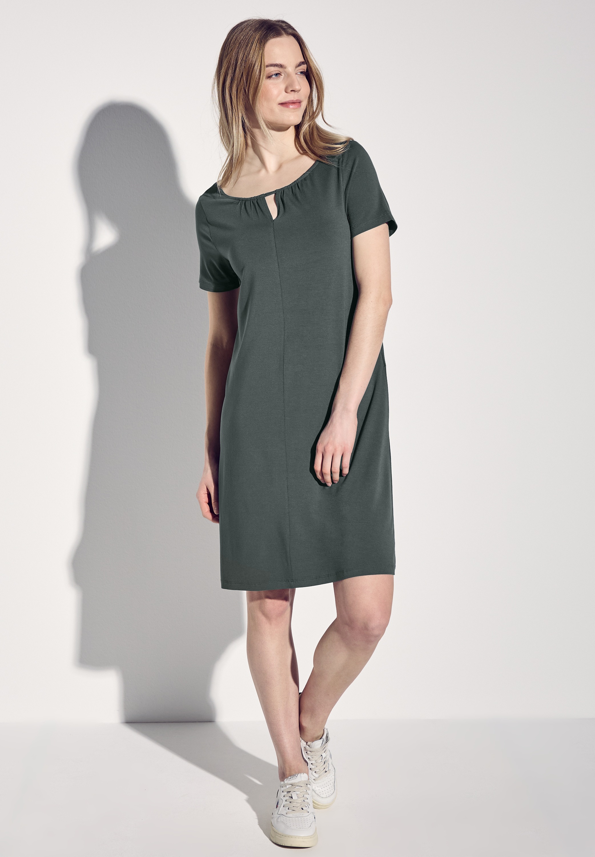 STREET ONE Jerseykleid Ohne Taschen knielang günstig online kaufen