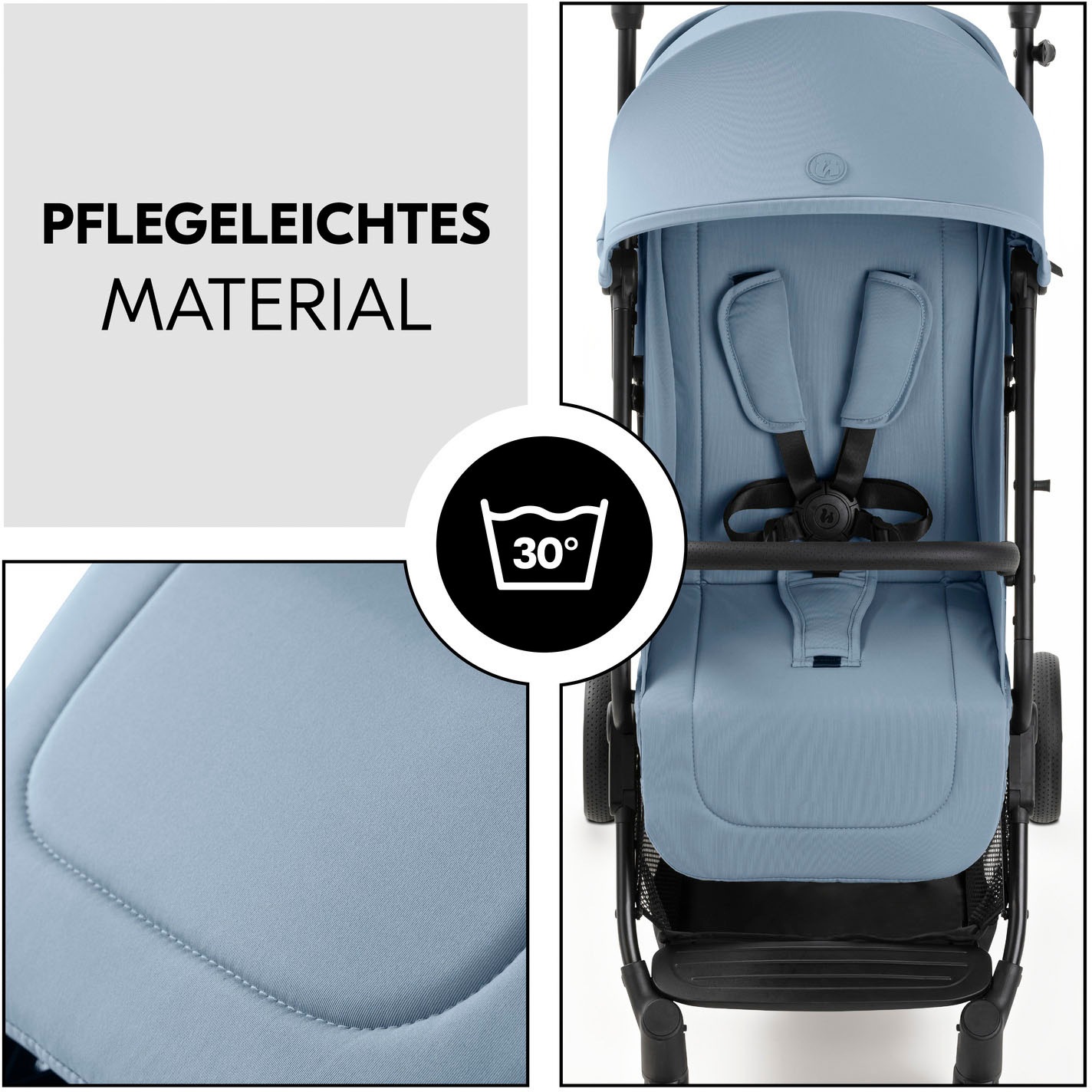 Hauck Kinder-Buggy »Travel N Care Plus, Dusty Blue«, 22 kg