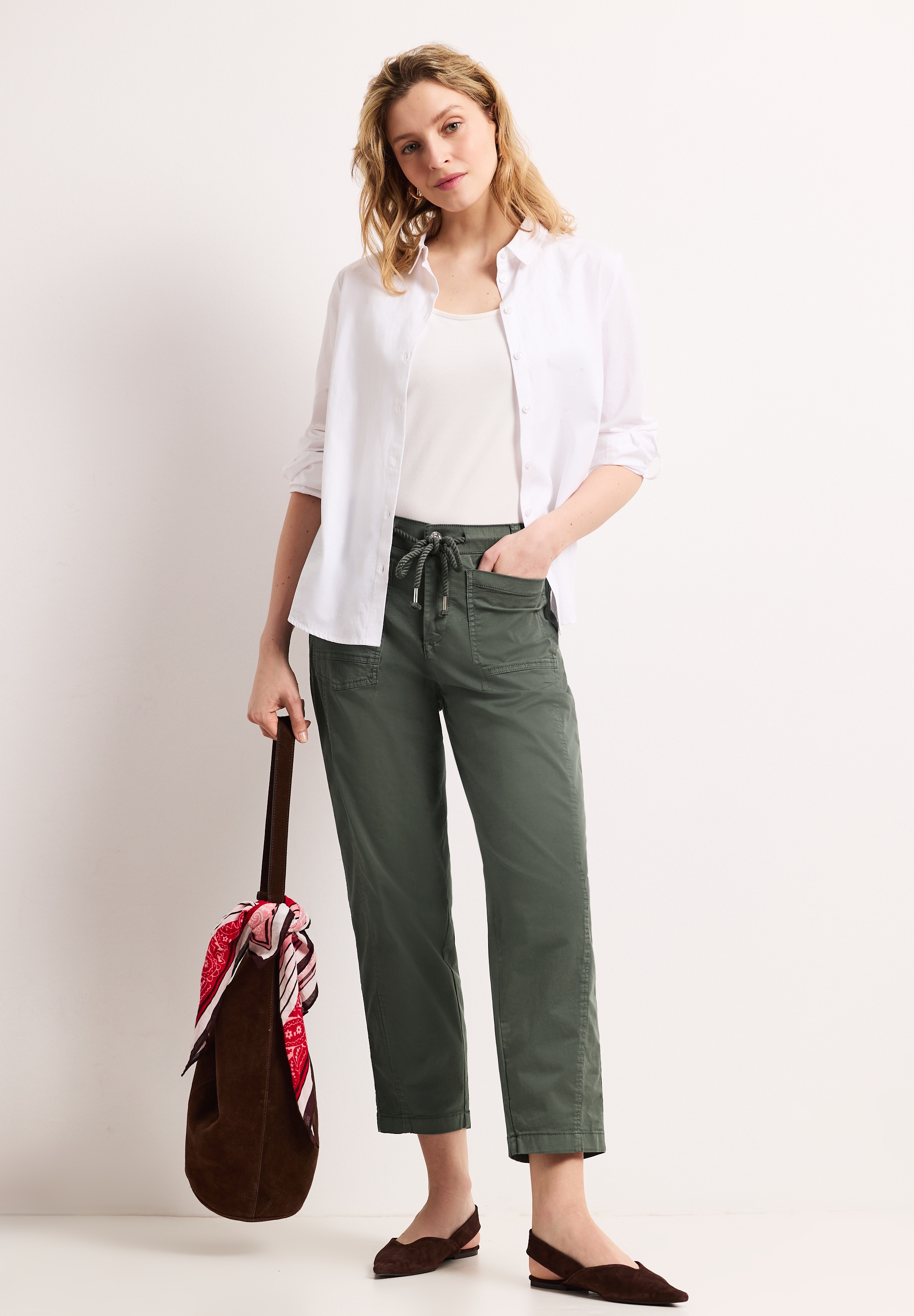 STREET ONE Stoffhose  aus Baumwolle mit Stretchanteil