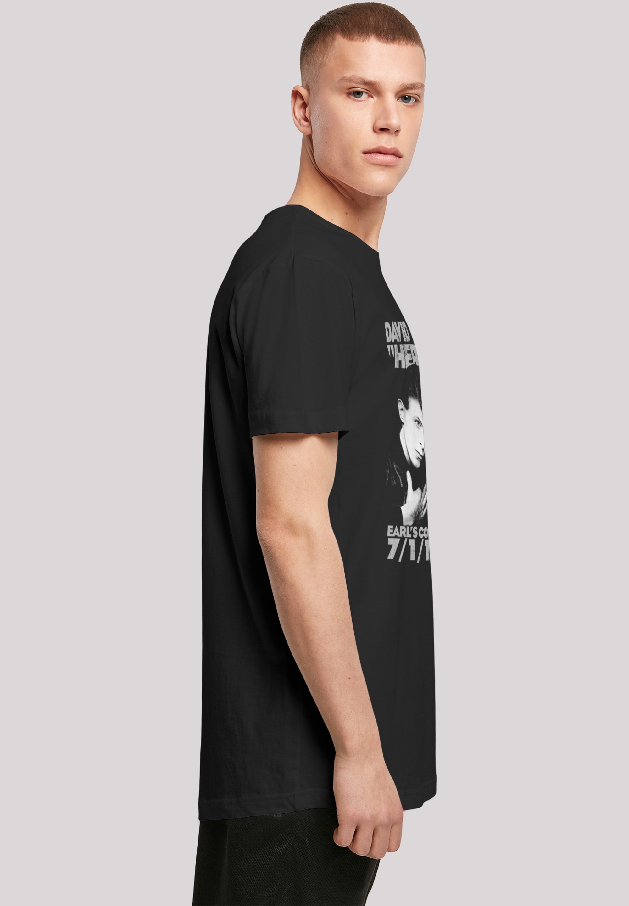 F4NT4STIC T-Shirt »David Bowie Earls Court Heroes«, Print