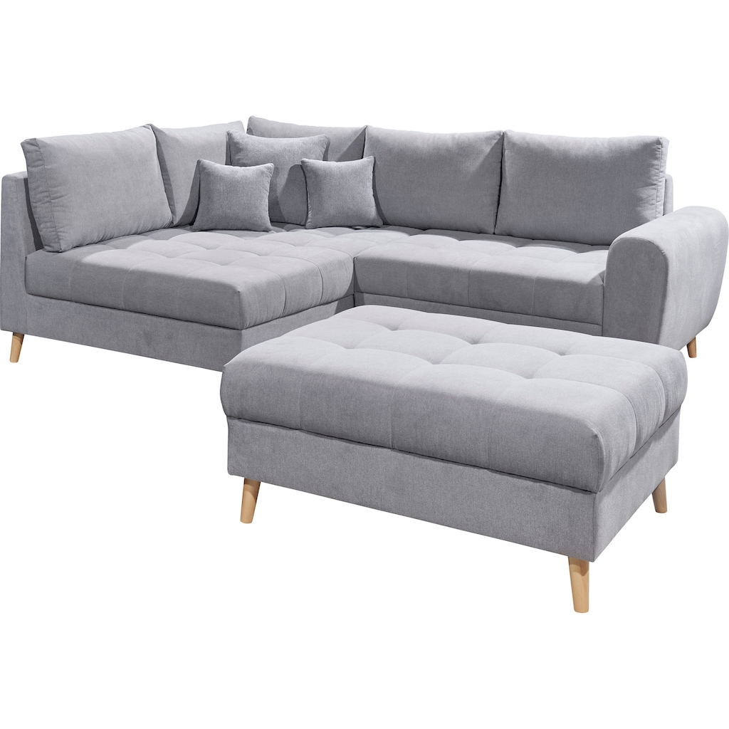 ED EXCITING DESIGN Ecksofa »Alice L-Form«, (Set)