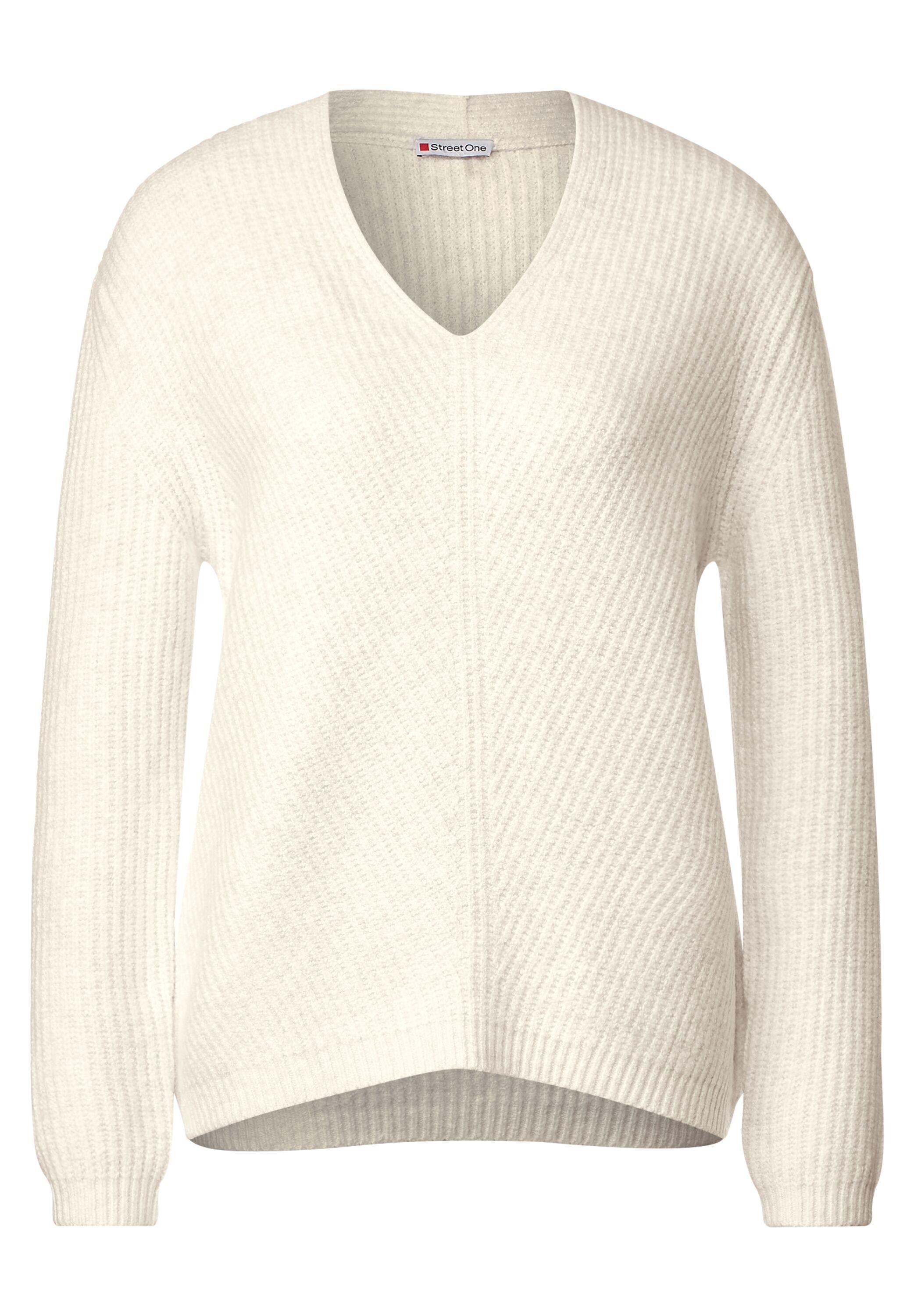 STREET ONE V-Ausschnitt-Pullover, mit V-Ausschnitt