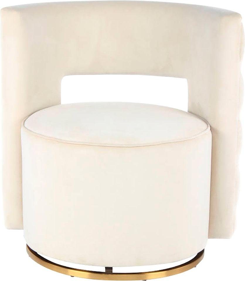 Thumbnail - Kayoom Sessel "Drehsessel Beverly 125, drehbar, Gestell aus Eisen,samtige Oberfläch" 1 Stk. tlg. rund, glamourös, gestep...