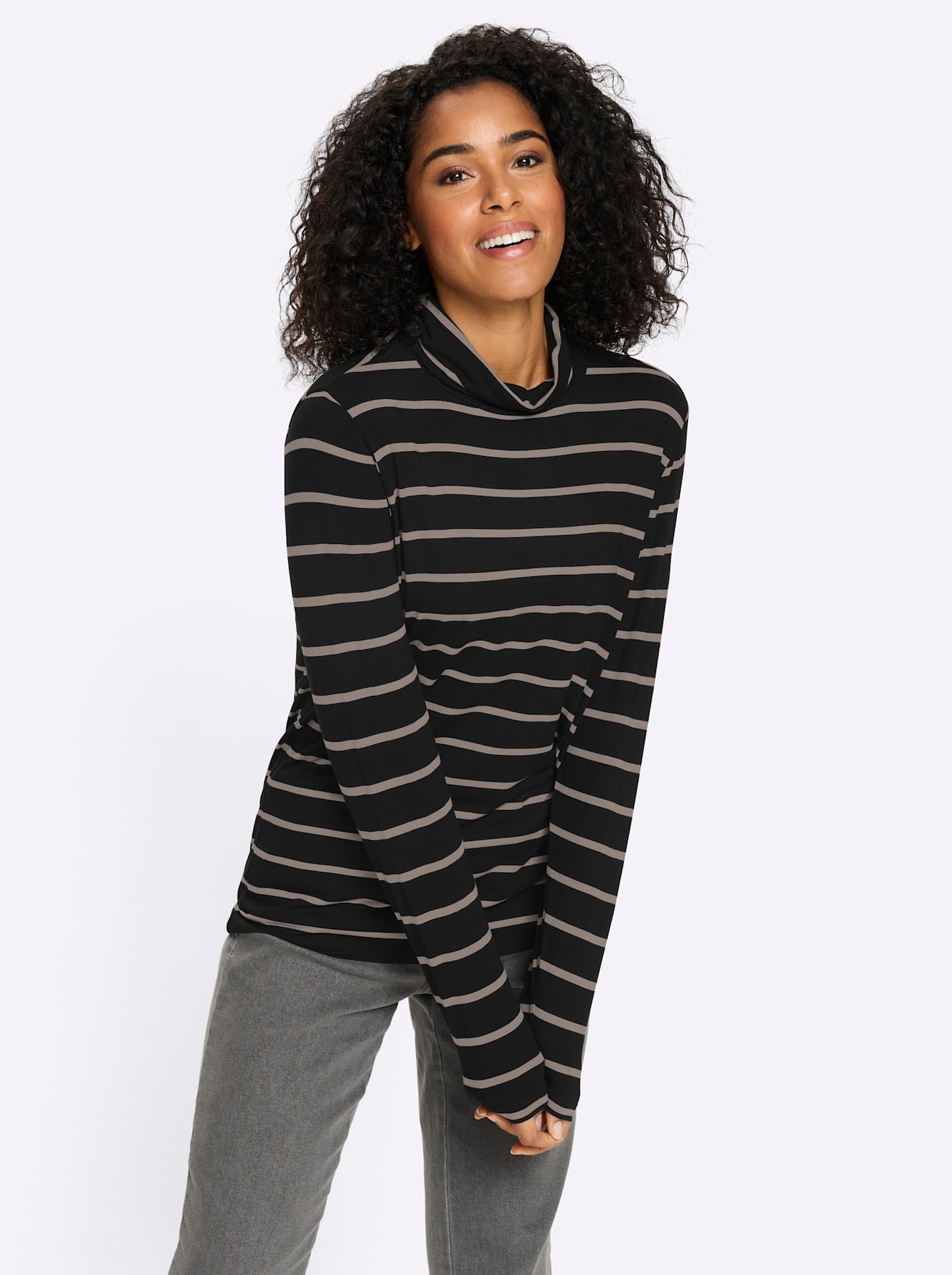 Classic Basics Rollkragenshirt "Stehkragen-Shirt" 1