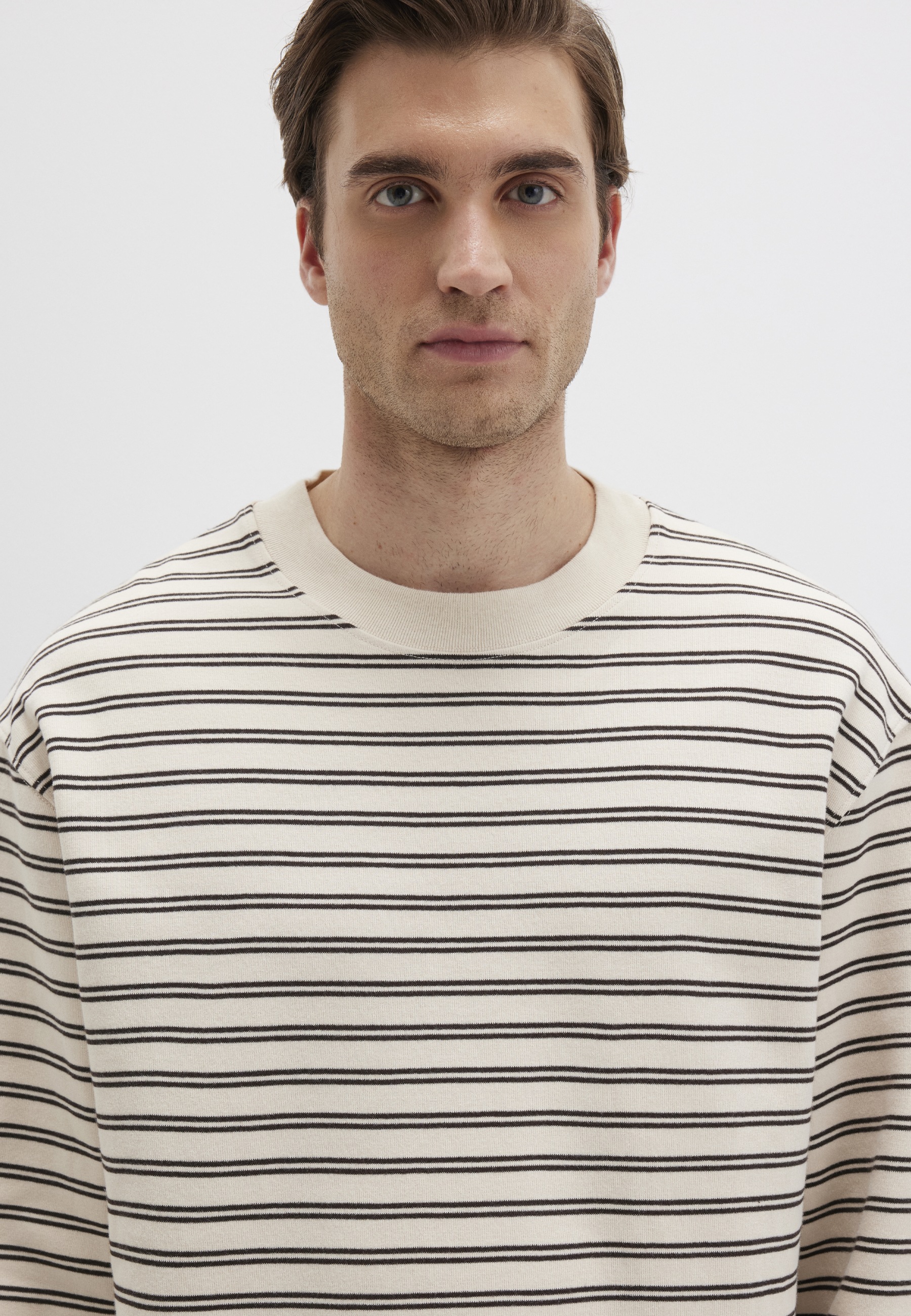 Mavi Longpullover »STRIPE SWEATSHIRT«, Premium Crew Neck mit Streifen