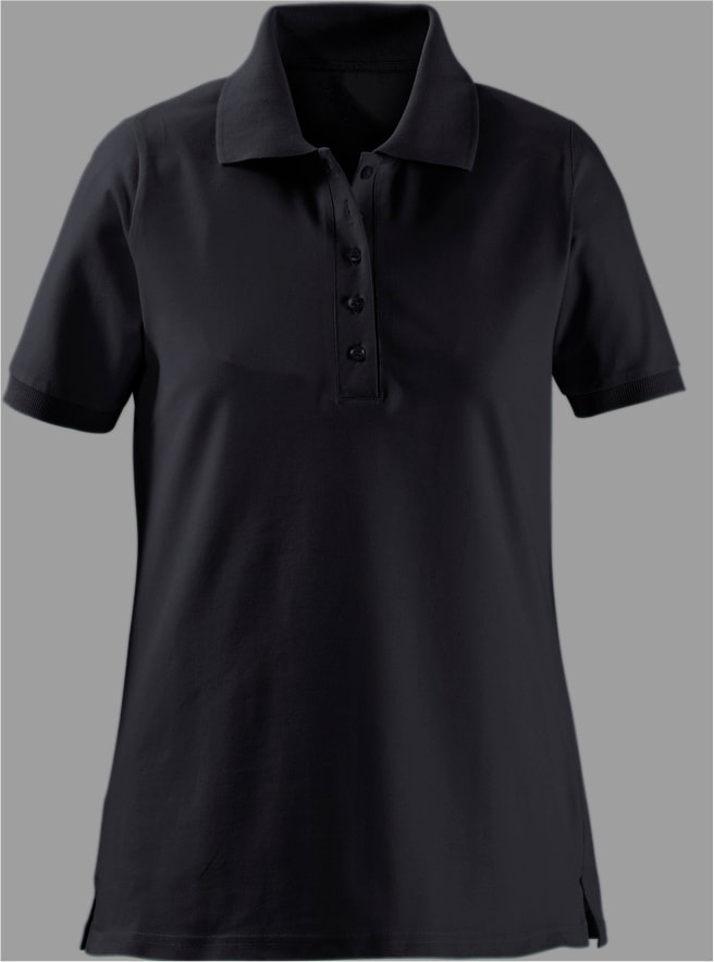 Poloshirt CASUAL LOOKS "Poloshirt", Damen, Gr. 48, schwarz, 100% Baumwolle, unifarben, ohne Ausschnitt, Shirts, Topseller 2