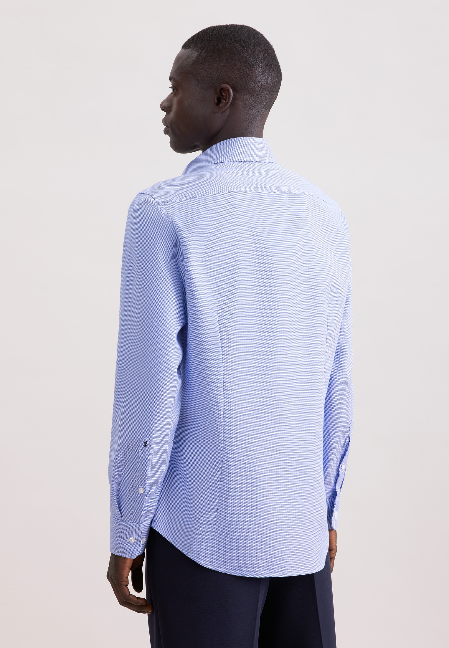 seidensticker Businesshemd "Schwarze Rose" Slim 1/1 Kentkragen Struktur günstig online kaufen