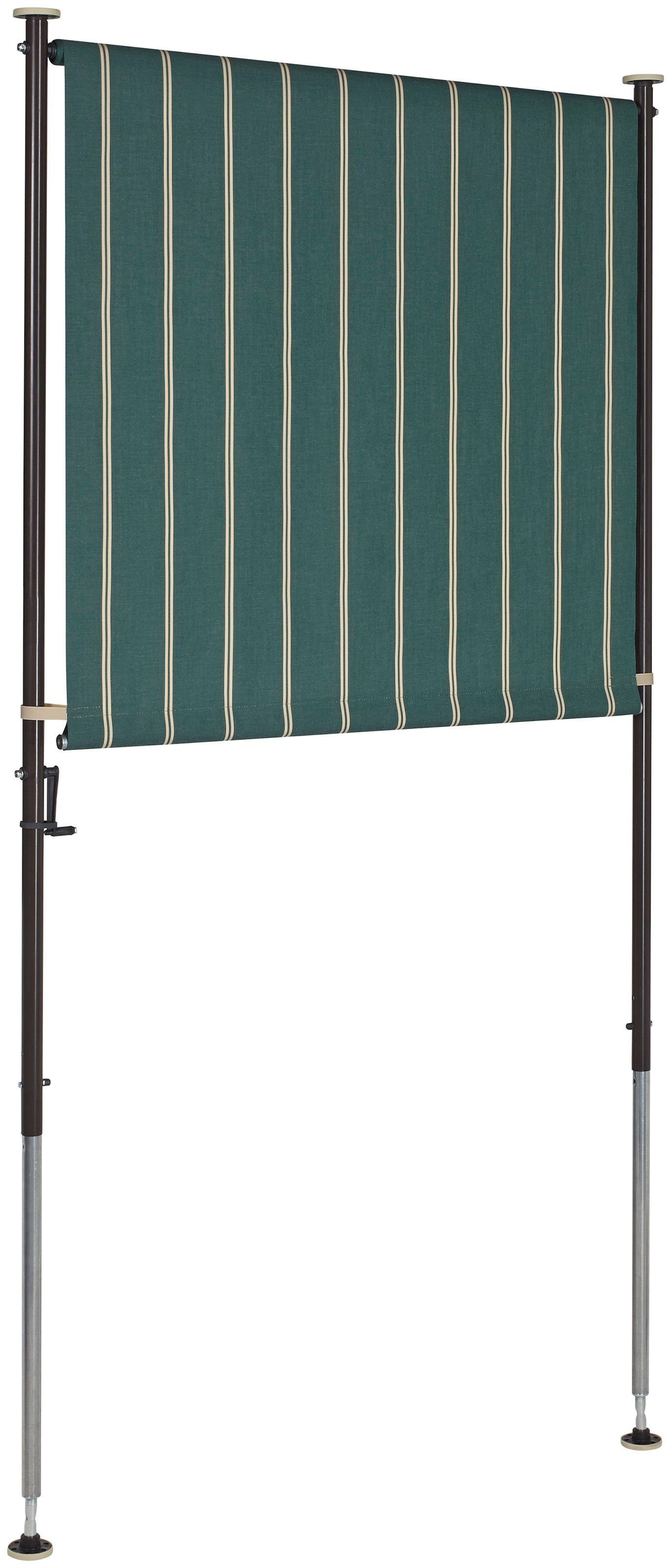 Thumbnail - Angerer Freizeitmöbel Klemm-Senkrechtmarkise grün/weiß, BxH: 150x225 cm