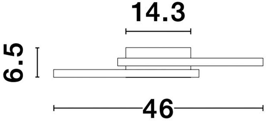Nova Luce LED Deckenleuchte »BILBAO« LED-Modul 1 Stk. Warmweiß