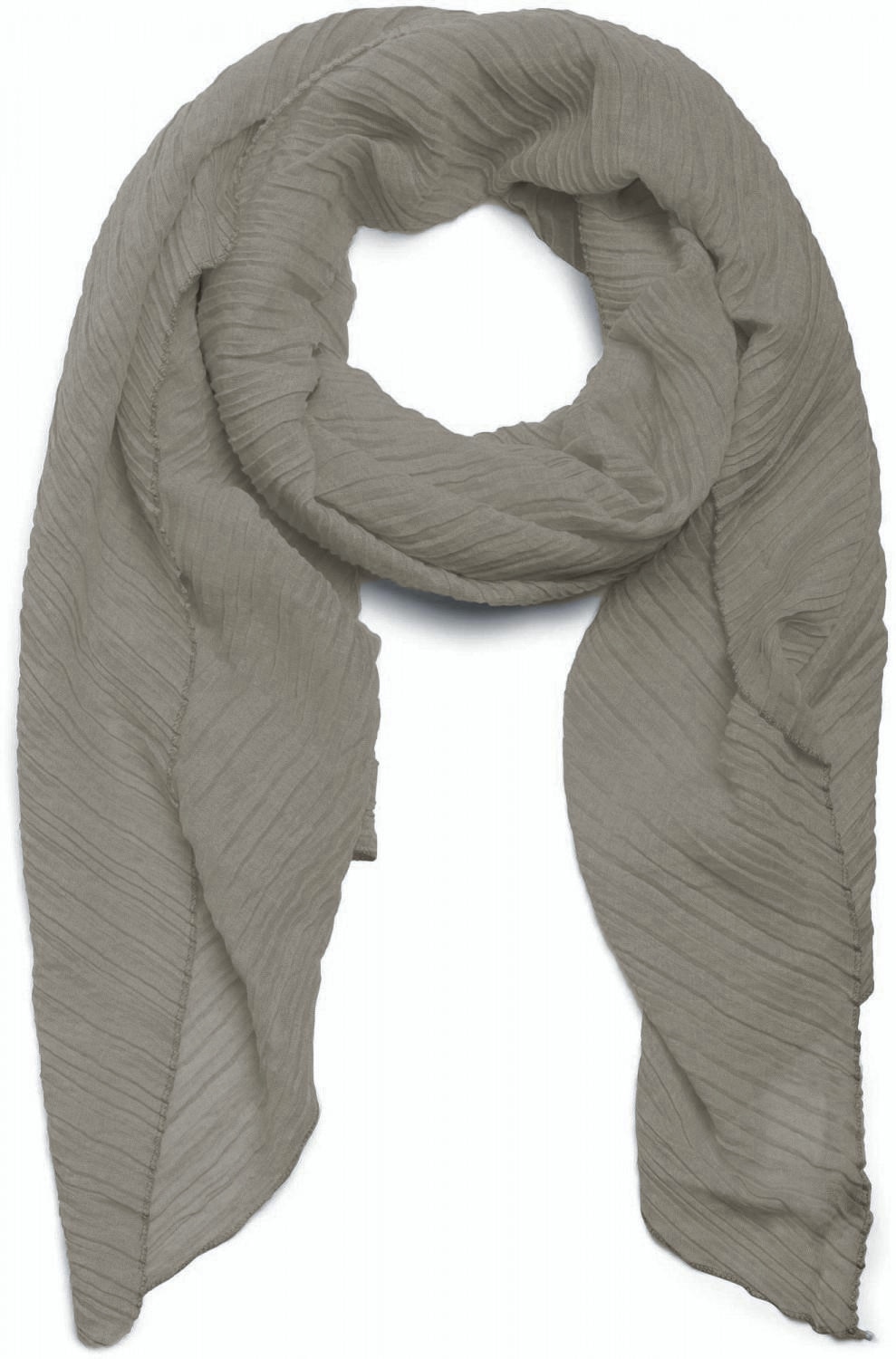 styleBREAKER Schal "Gekreppter Unifarbener Schal" 1 Stk.