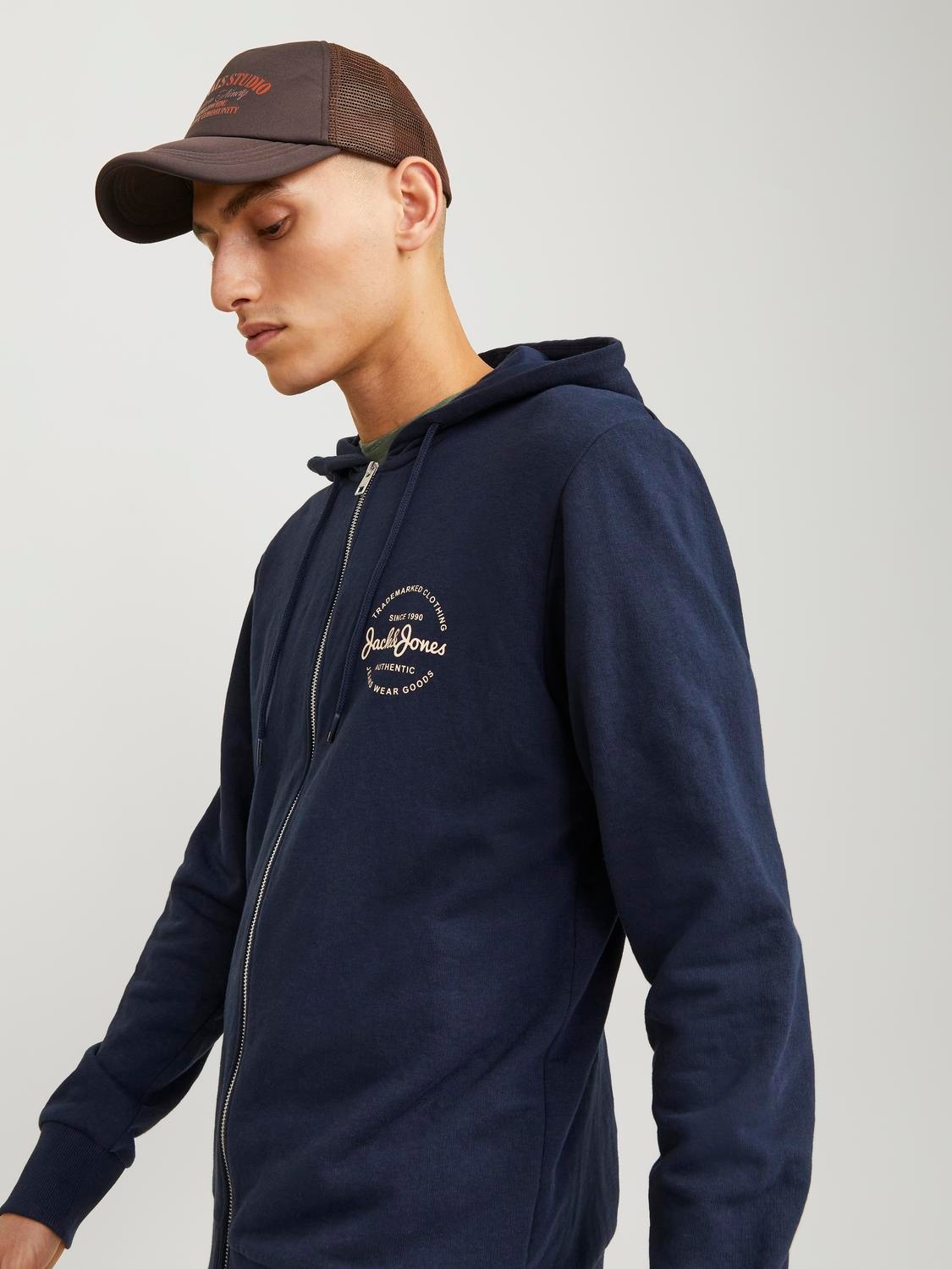 Jack & Jones Sweatjacke "JJFOREST SWEAT ZIP HOOD" günstig online kaufen