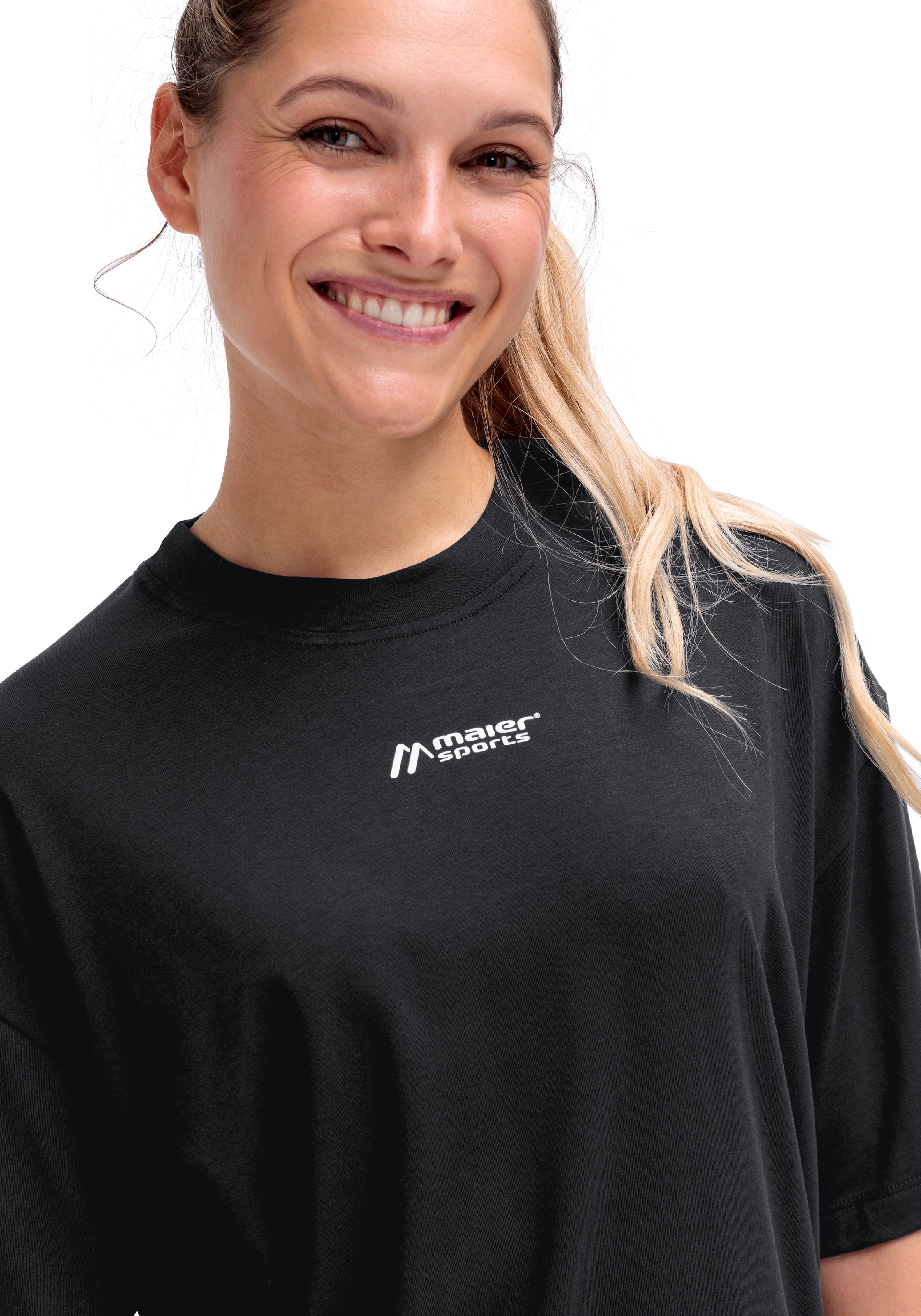 Maier Sports Kurzarmshirt "MS FAV TEE" Unisex T-Shirt lockere Passform mit günstig online kaufen