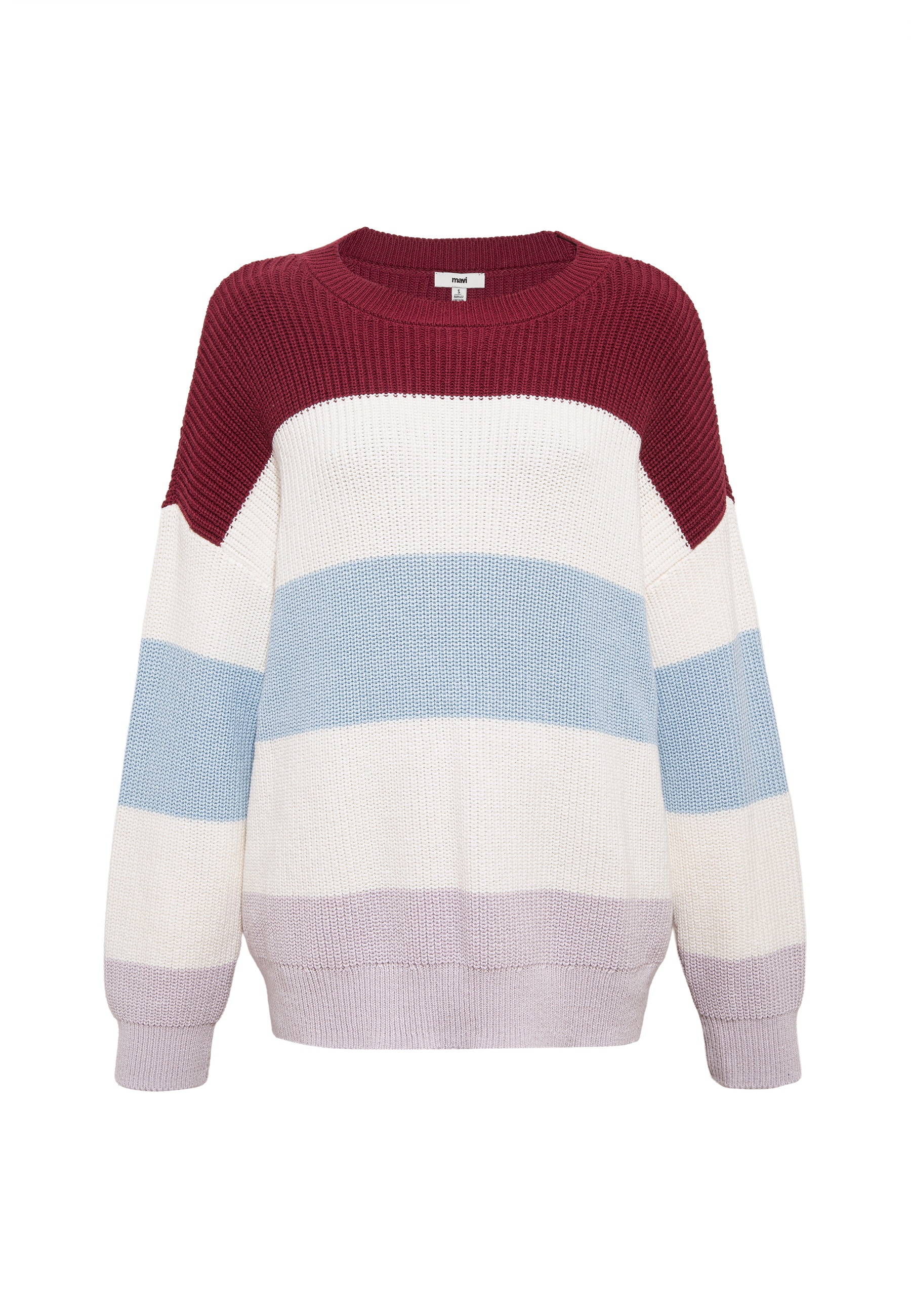Mavi Rundhalspullover »STRIPED SWEATER«, Gestreifter Pullover