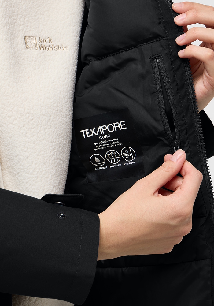 Jack Wolfskin Funktionsparka »WINTERTOR PARKA W«, mit Kapuze