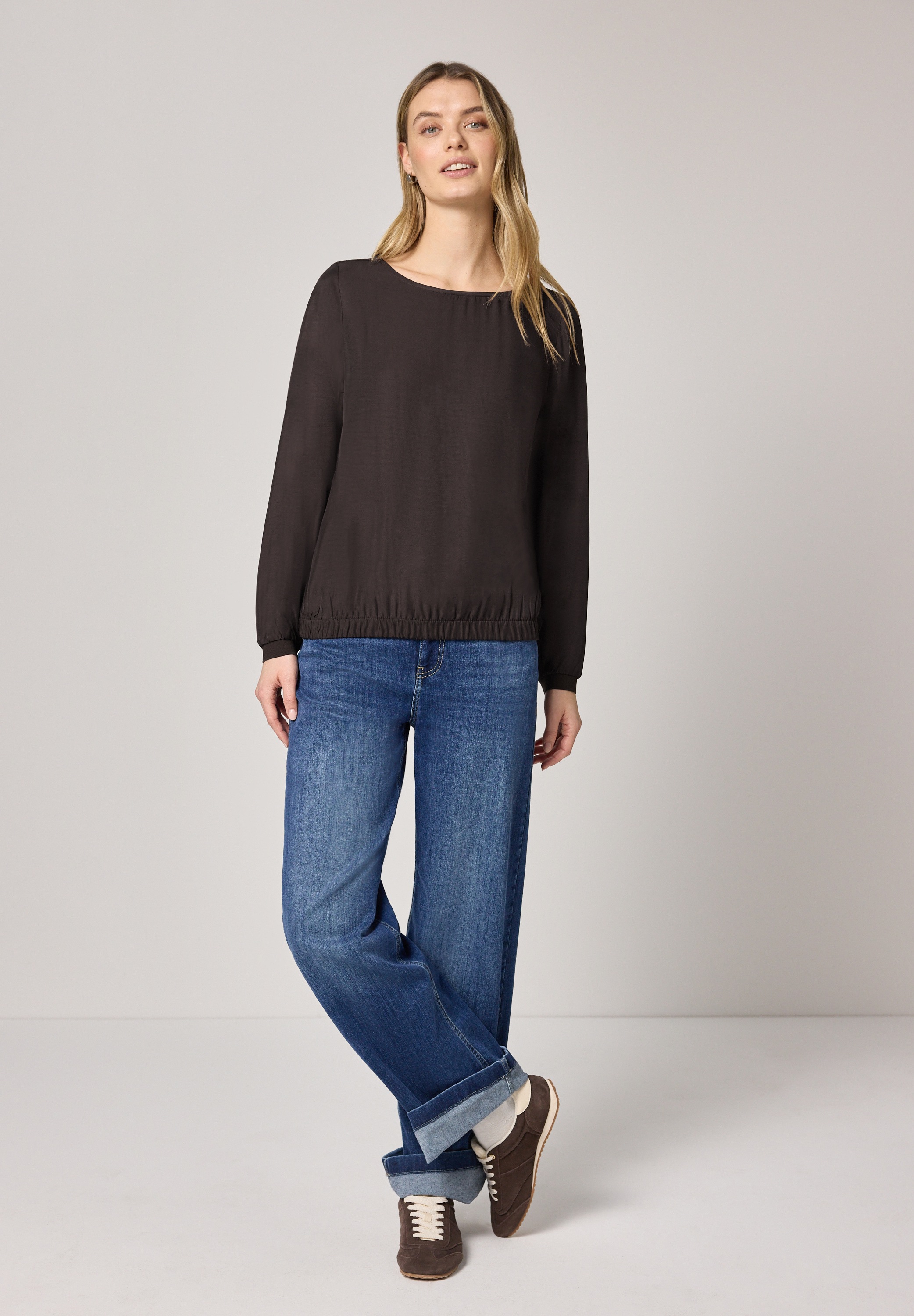 Street One Long Sleeve Blouse Brown 44 2