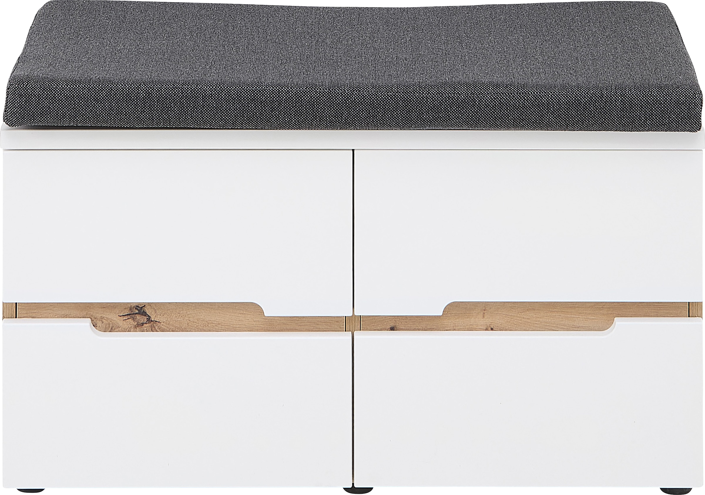 Innostyle Schuhbank »Memphis Schuhbank, 80x49x38cm (B/H/T)«, (1 St.), Sitzkissen, 2 Böden, Soft Close