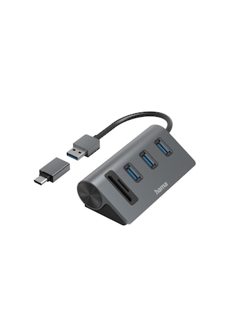 Hama USB-Adapter »USB Hub Kartenleser 5 Por...