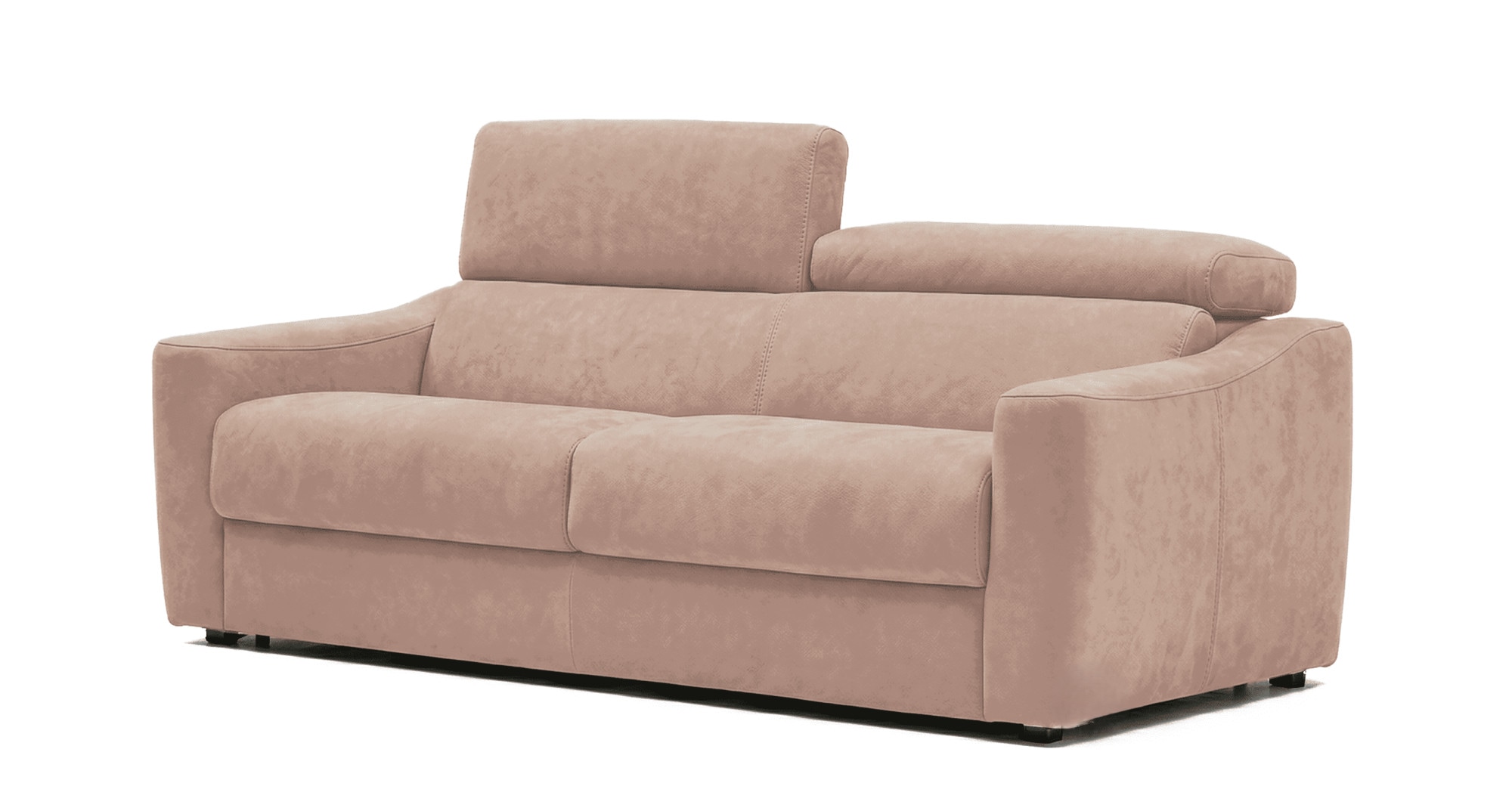 Egoitaliano Schlafsofa "STRIKE, Made in Italy-Designsofa mit Dauerschlaffunktion,Breite 195 cm" Bettsofa, Luxus-Microfaser Lederoptik mit verstellbaren Kopfstützen