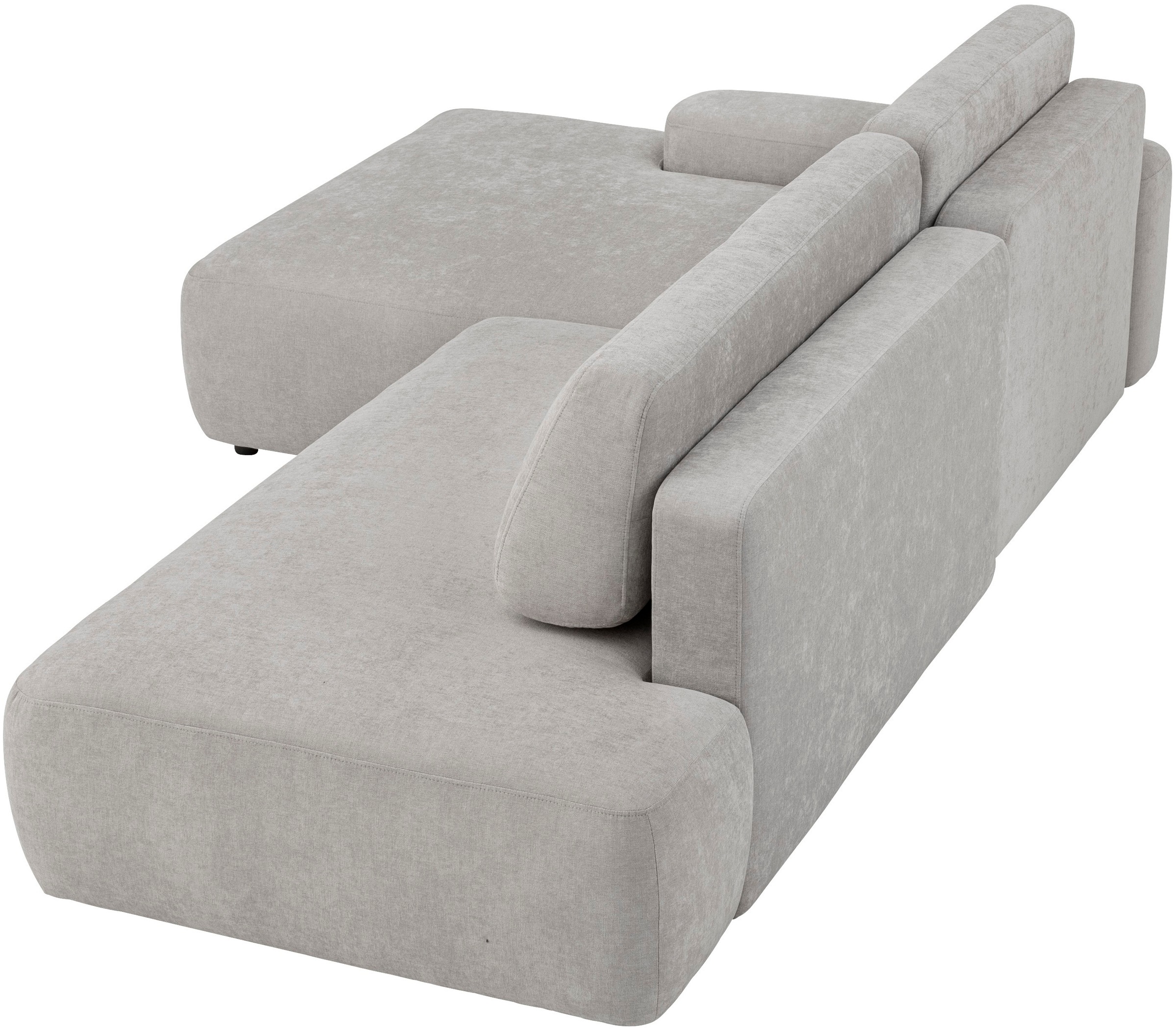 INOSIGN Ecksofa »TORGE, Schlafsofa Cord, Samtvelours u. Strukur fein, Couch in L-Form«, Schlaffunktion und Bettkasten, Liegefläche: 210x125 cm, neues Design