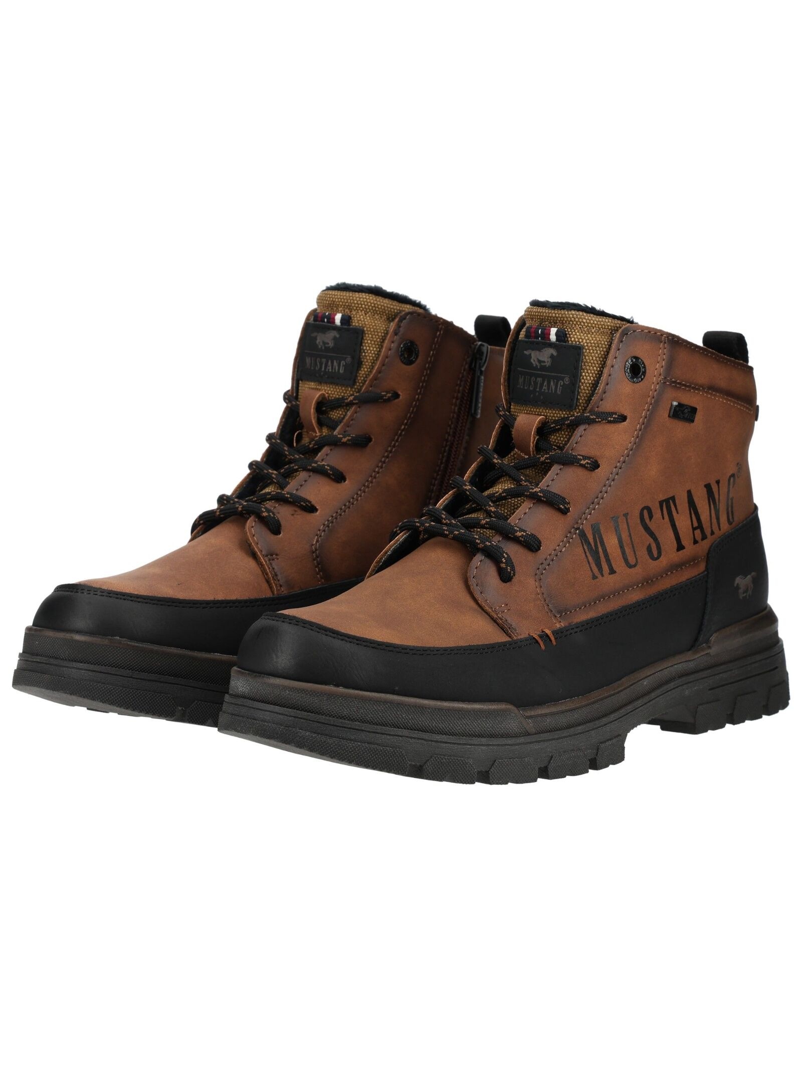 Mustang Shoes Schnürstiefelette »Mustang Shoes Stiefelette Lederimitat«