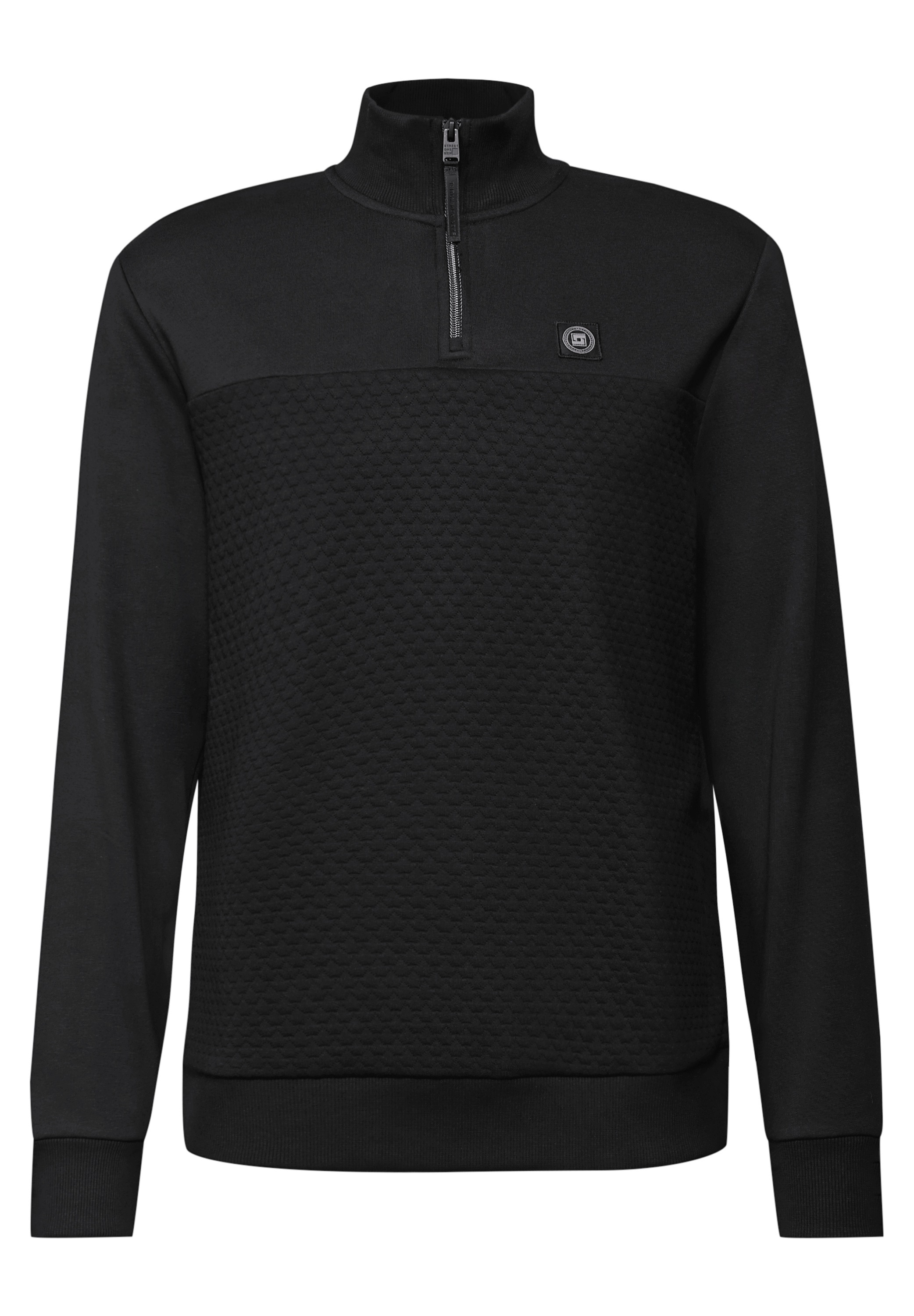 STREET ONE MEN Rollkragenpullover, mit Struktur-Muster