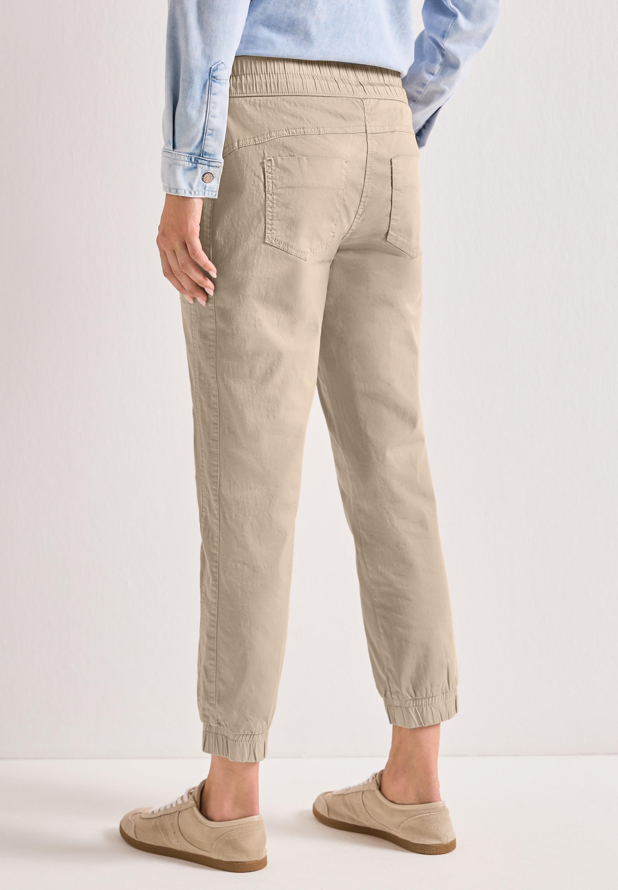STREET ONE Jogger Pants  aus Baumwolle mit Stretchanteil