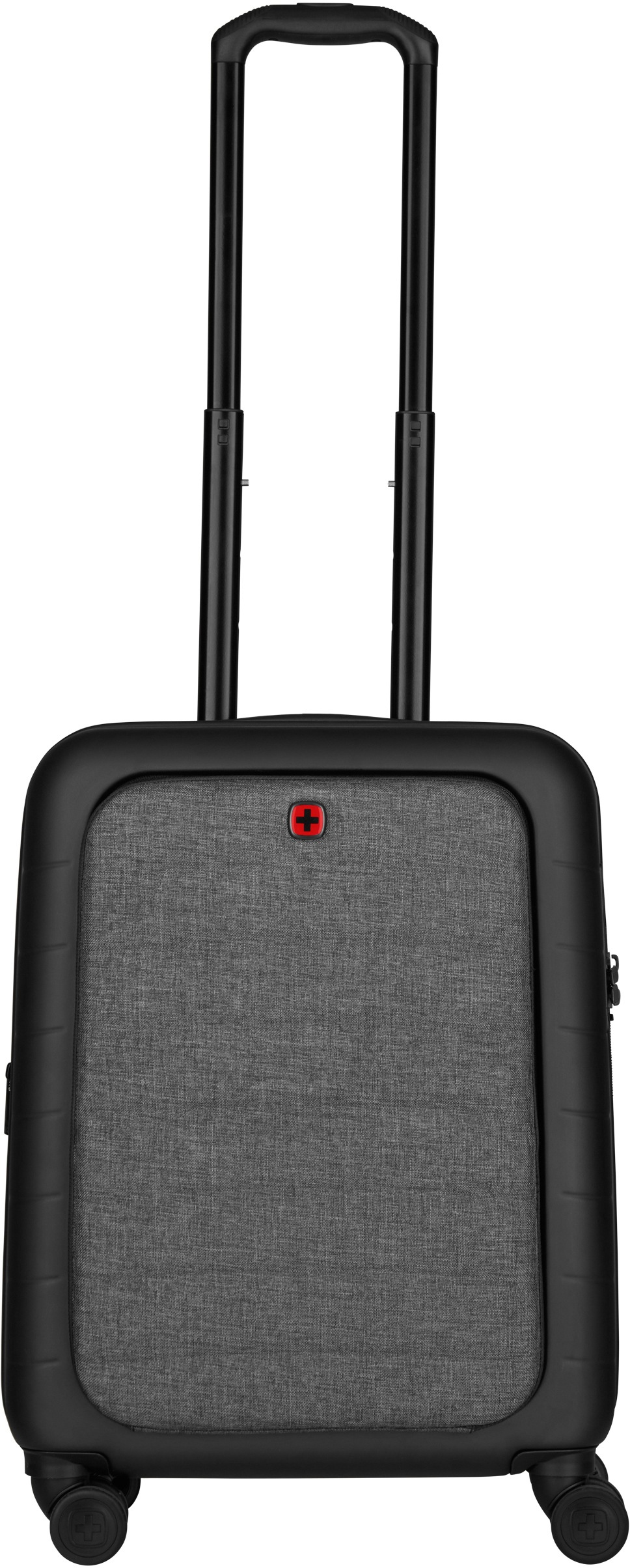 Wenger Business-Trolley »Syntry Carry-On, grau«, 4 Rollen, mit Volumenerweiterung, USB-Schleuse& Frontfach für Laptop und Tablet