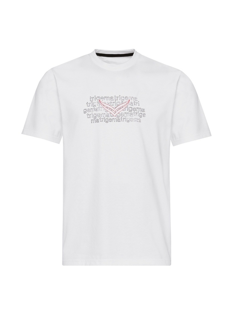 Trigema T-Shirt »TRIGEMA T-Shirt mit Logo-Print« 1 Stk. tlg.