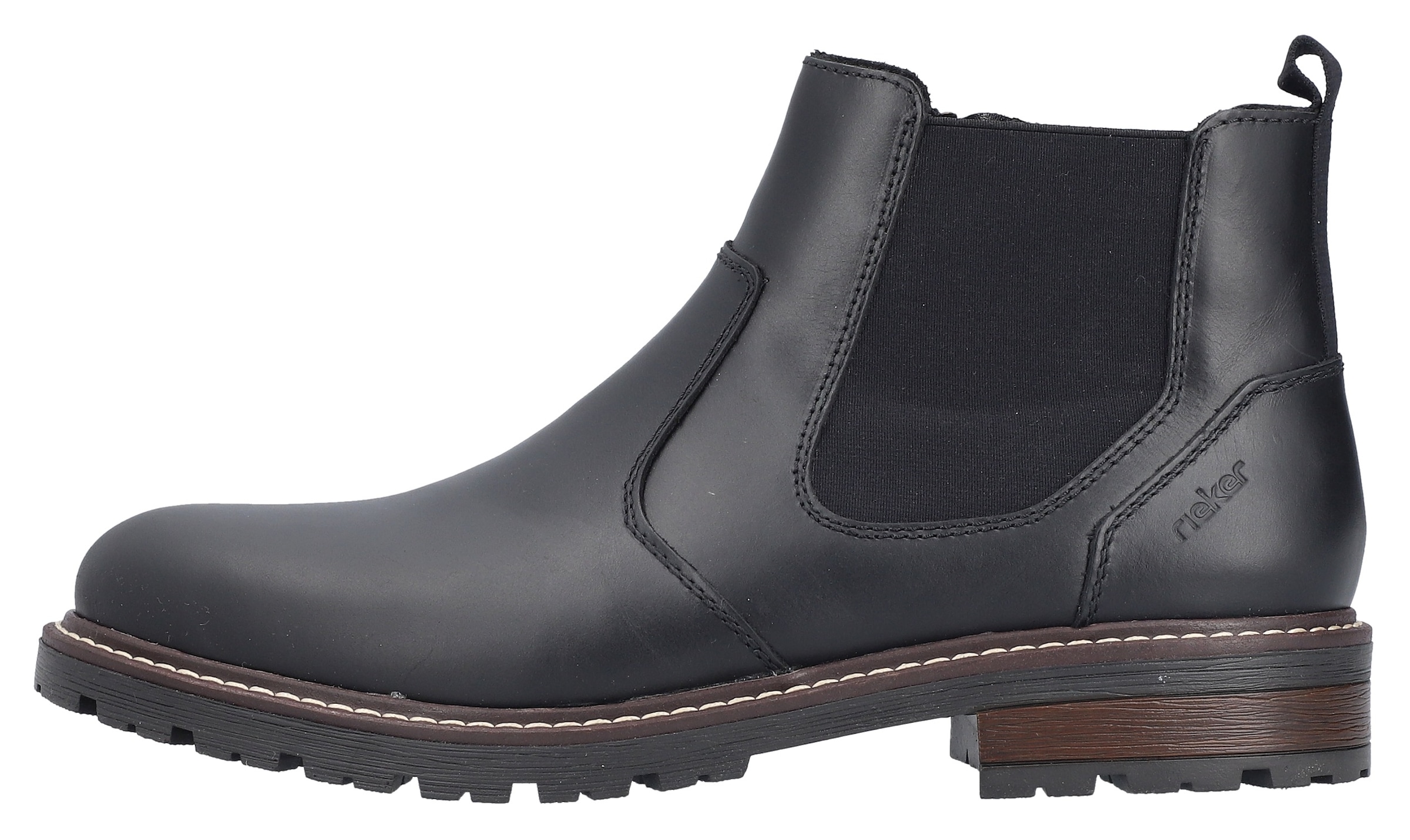 Rieker Chelseaboots, Stiefelette, Casual-Boots mit kontrastfarbener Rahmennaht
