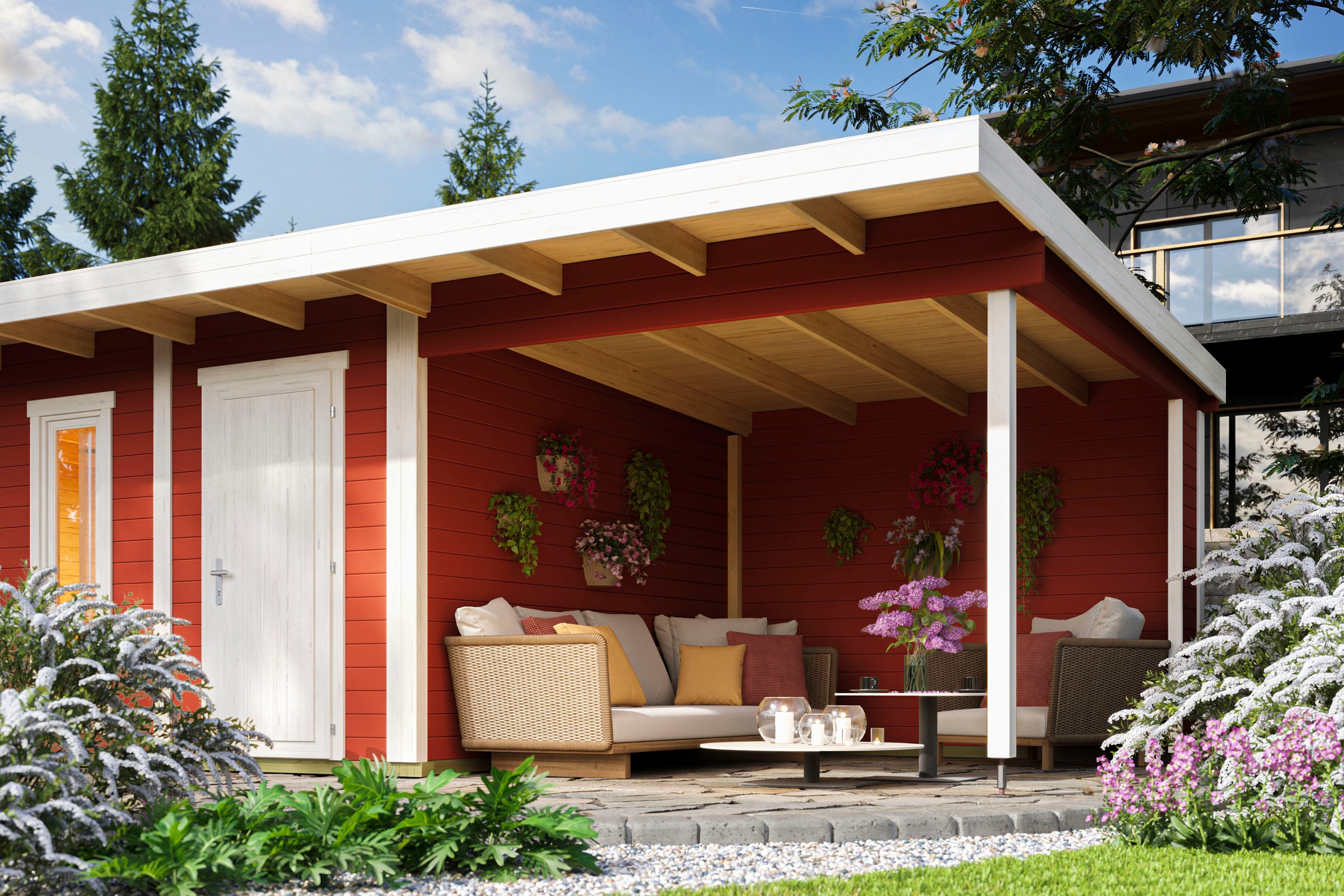 LASITA MAJA Gartenhaus-Anbaudach "für Gartenhaus Sicily 1 und 2" BxT 300x35 günstig online kaufen