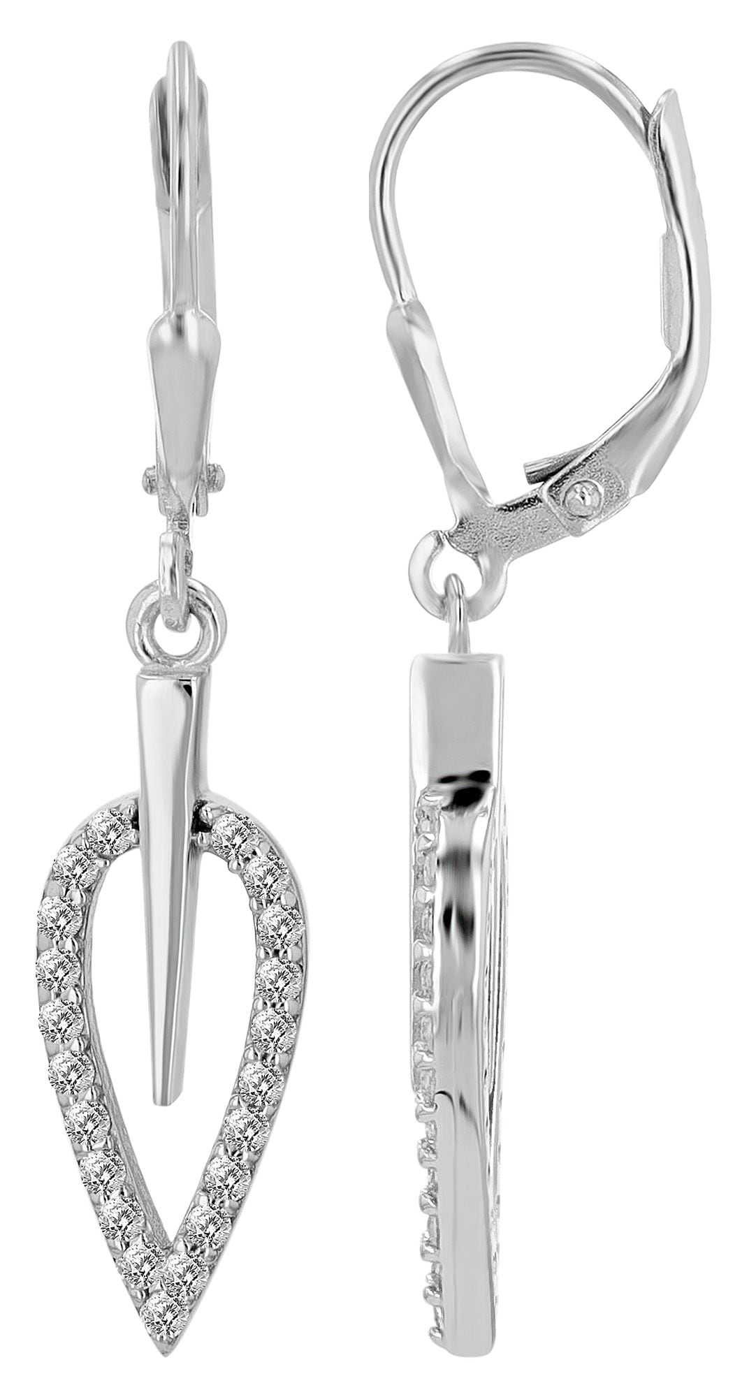 Adelia´s Paar Ohrhänger "Ohrringe – Ohrhänger aus 925 Silber mit Zirkonia" Ideal als Geschenk für besondere Anlässe