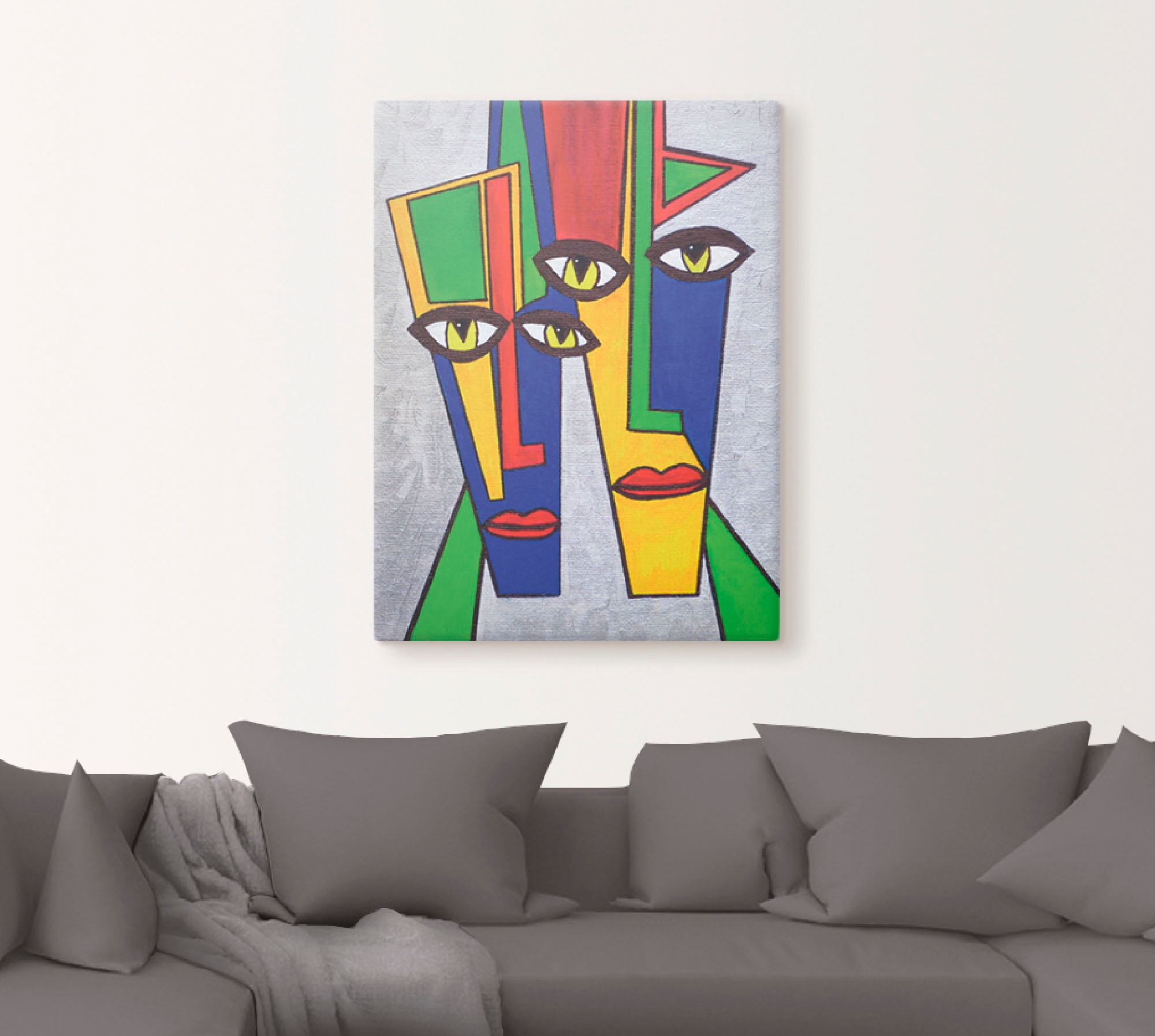 Artland Leinwandbild »Portrait«, Muster, (1 St.), auf Keilrahmen gespannt
