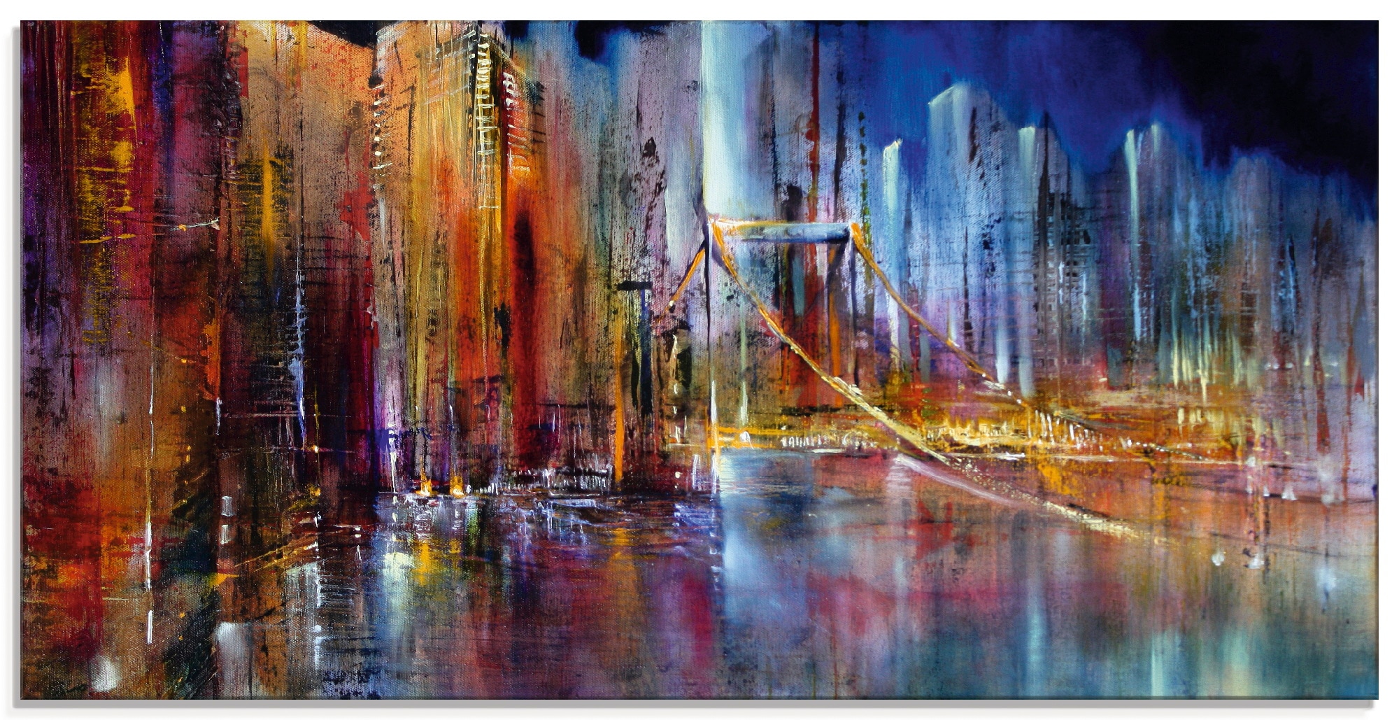 Artland Glasbild "Stadtansicht I" Amerika 1 Stk. tlg. in verschiedenen Größ günstig online kaufen